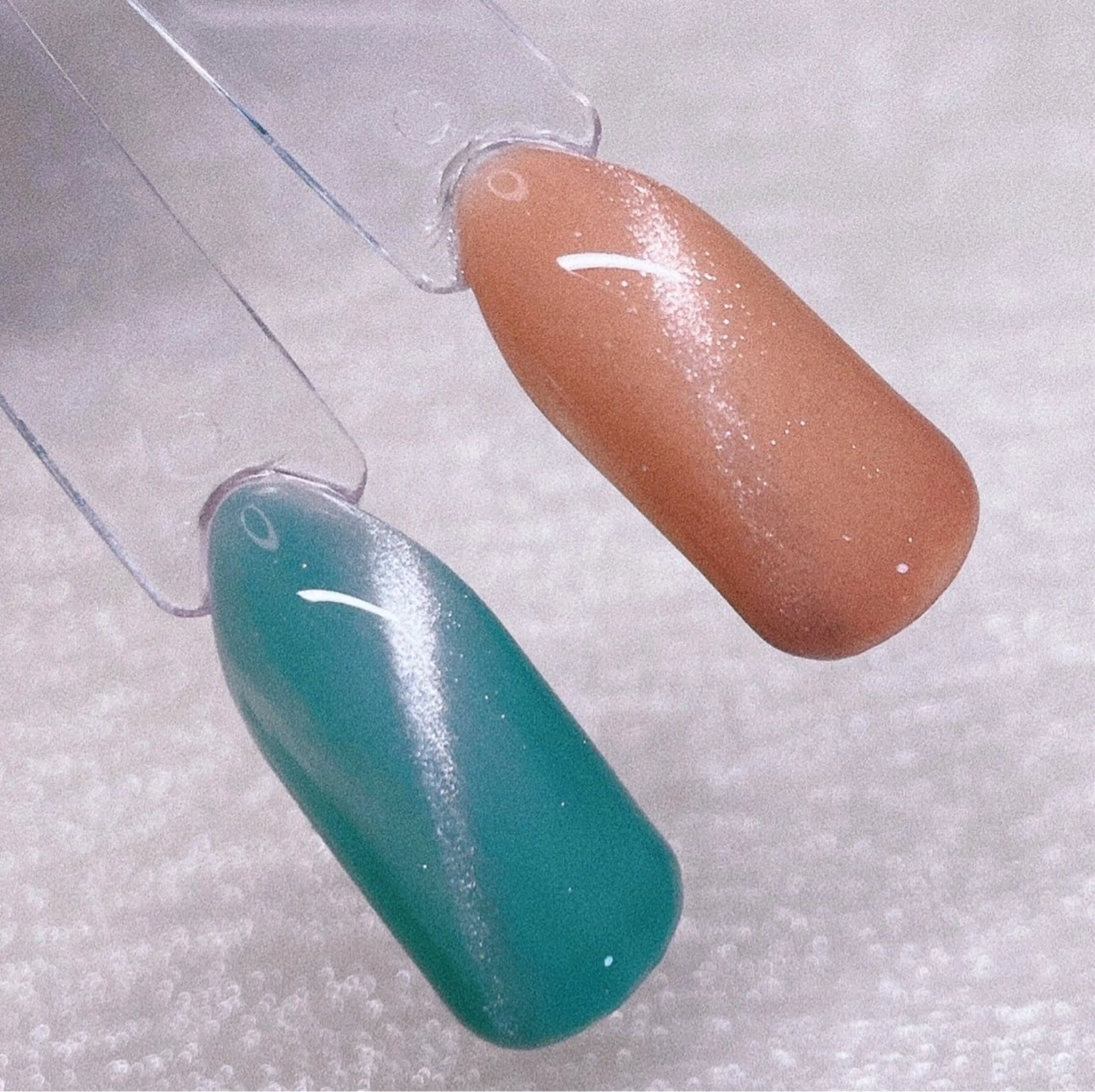 ネイル ブルー 長さ出し ハンドネイル Nailist SUZU所属・Nailist suzuのネイルデザイン