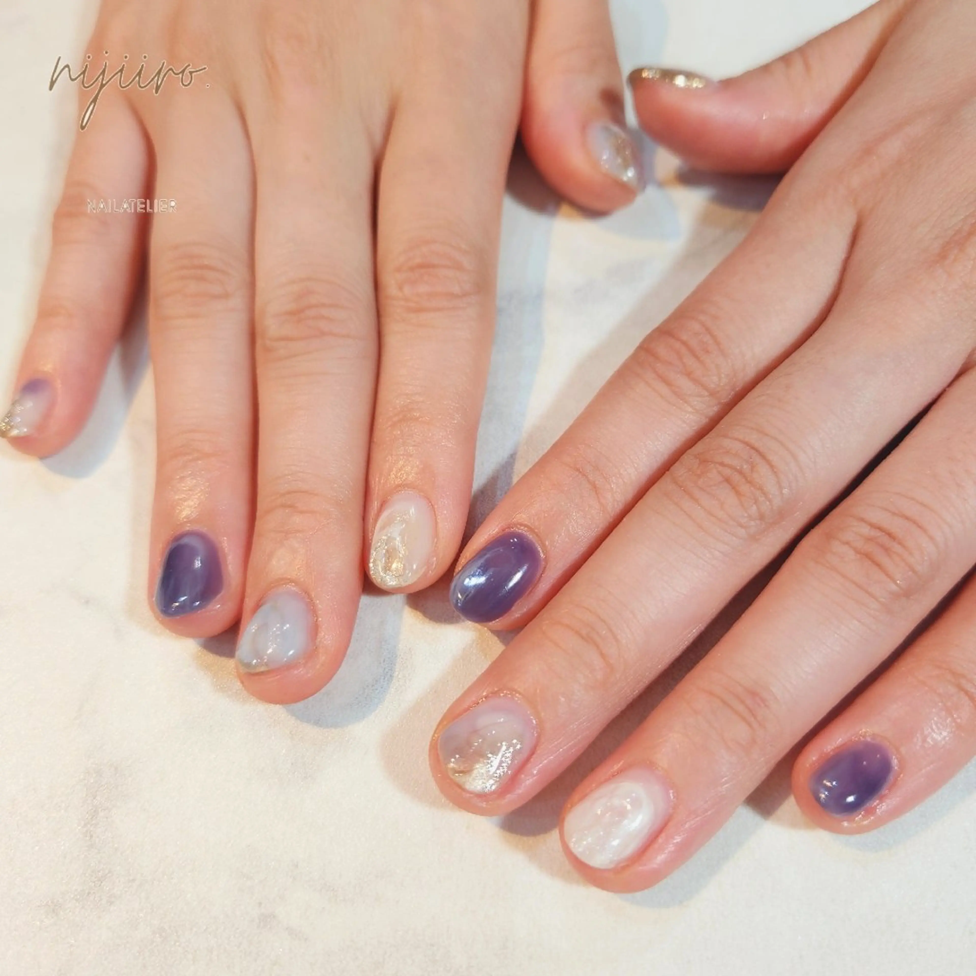 ネイル ハンドネイル nailatelier nijiiro.所属・nijiiro🌈 サトウのネイルデザイン