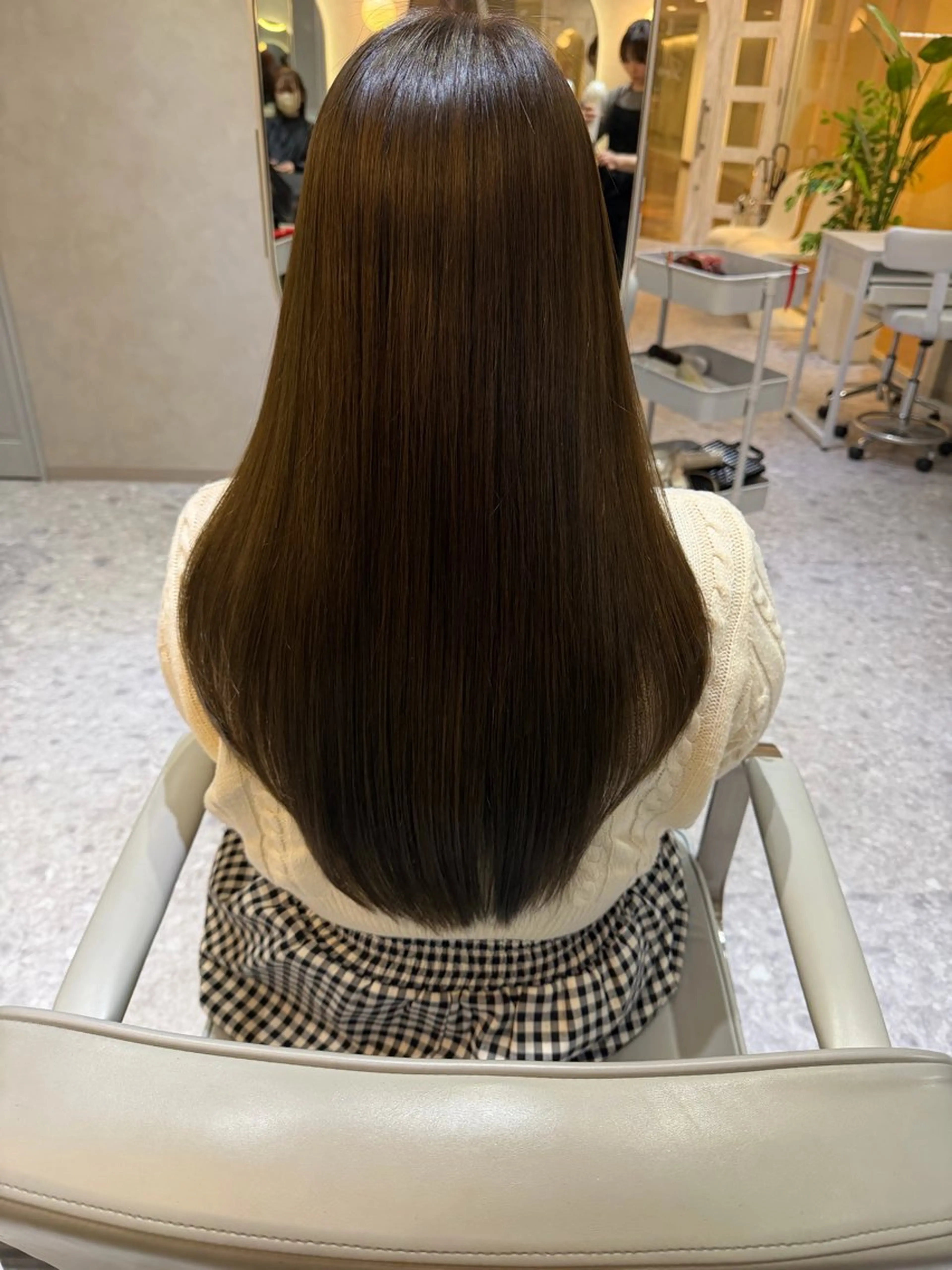 ロング パーマ カット 縮毛矯正 トリートメント 🎀髪質改善/艶髪/ 艶カラー🎀浅田涼風のヘアスタイル