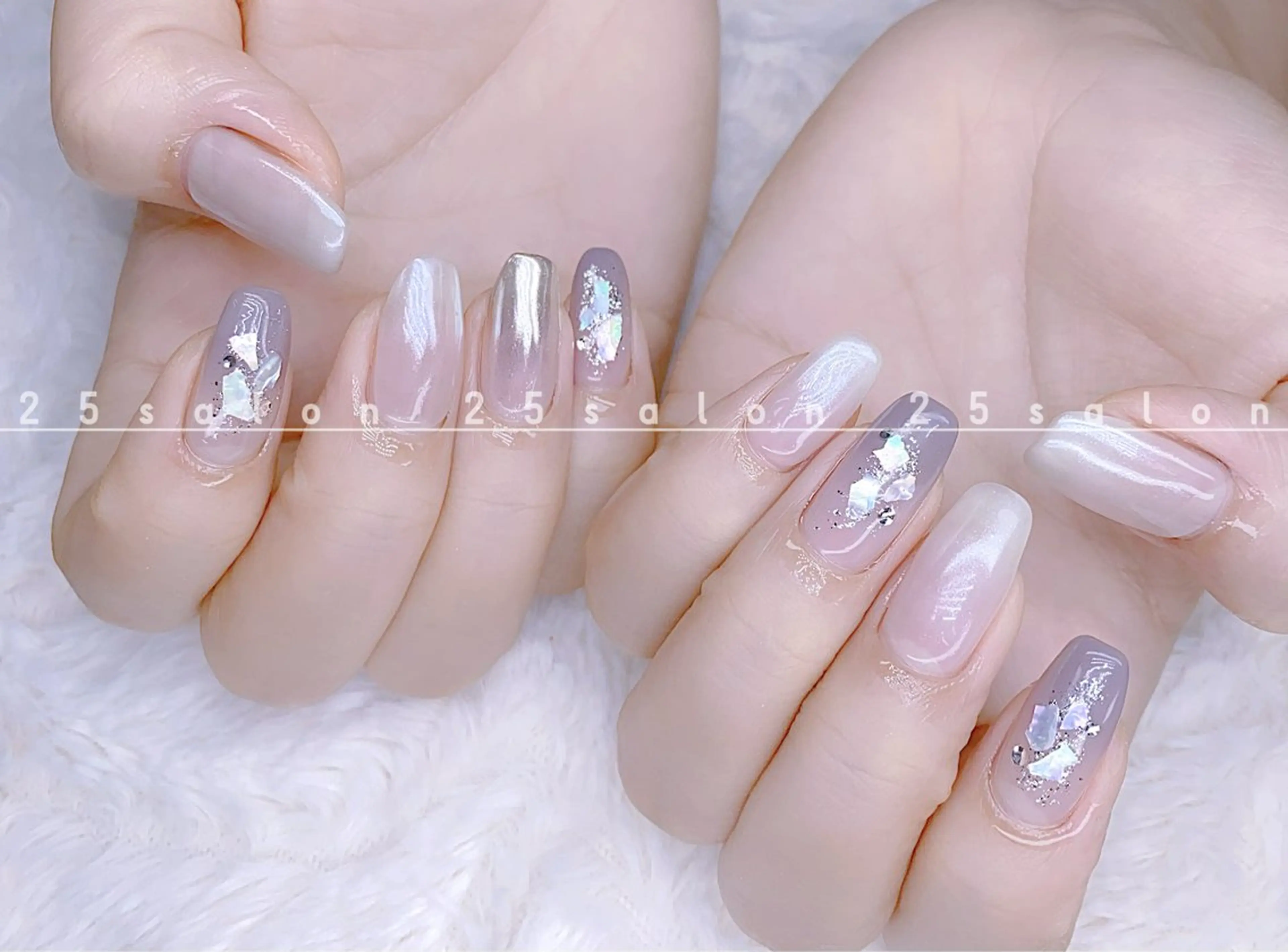 ネイル ジェルネイル 韓国ネイル ニュアンスネイル パラジェル ワンホンネイル 2 5のマツエク・マツパデザイン