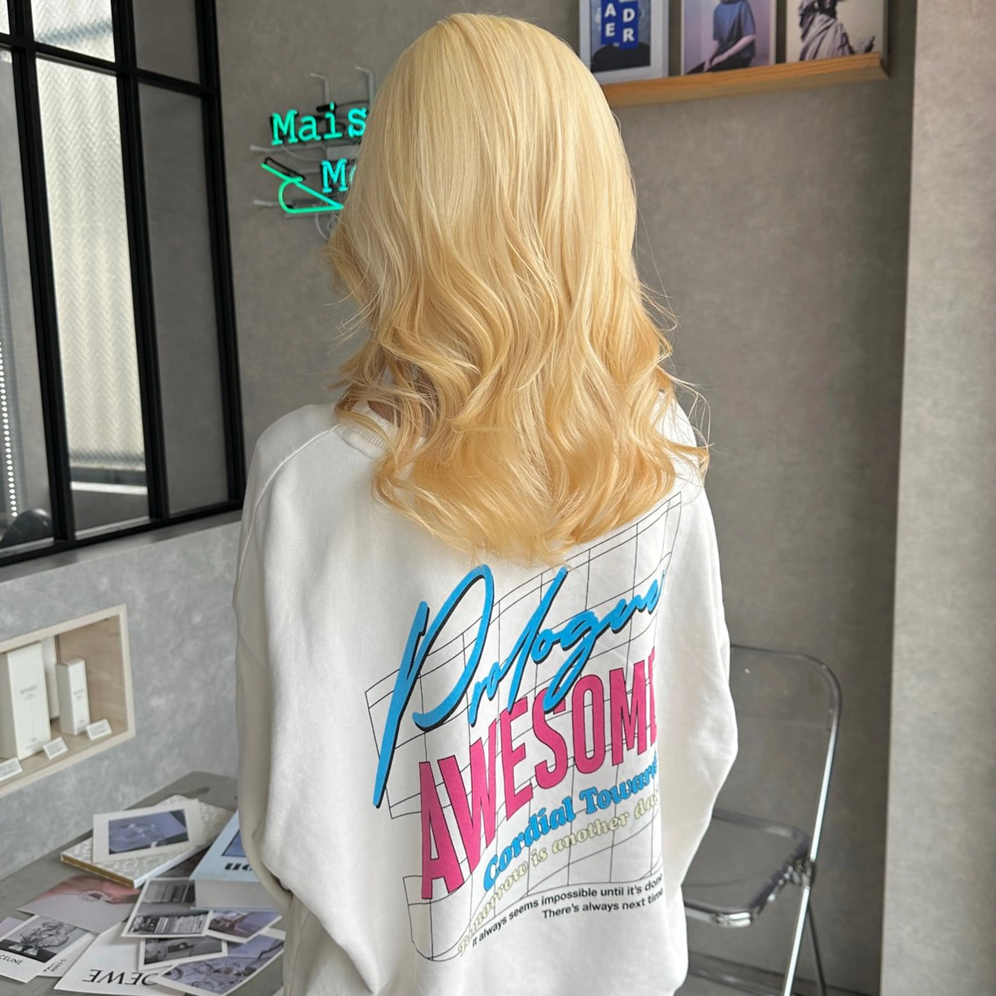 ミディアム カラー はちすか るかのヘアスタイル