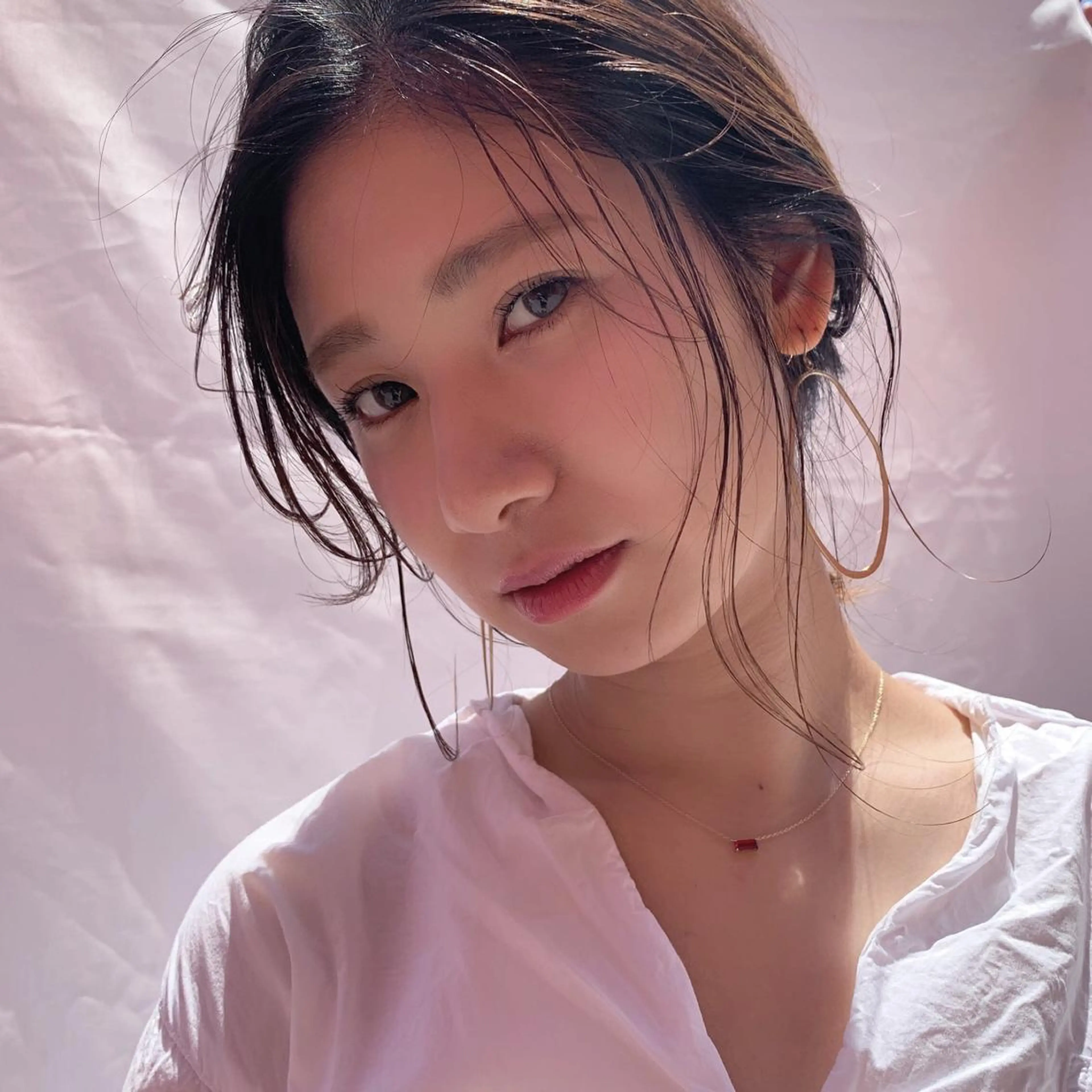 ミディアム ヘアアレンジ 三つ編み 上川 美幸のヘアスタイル