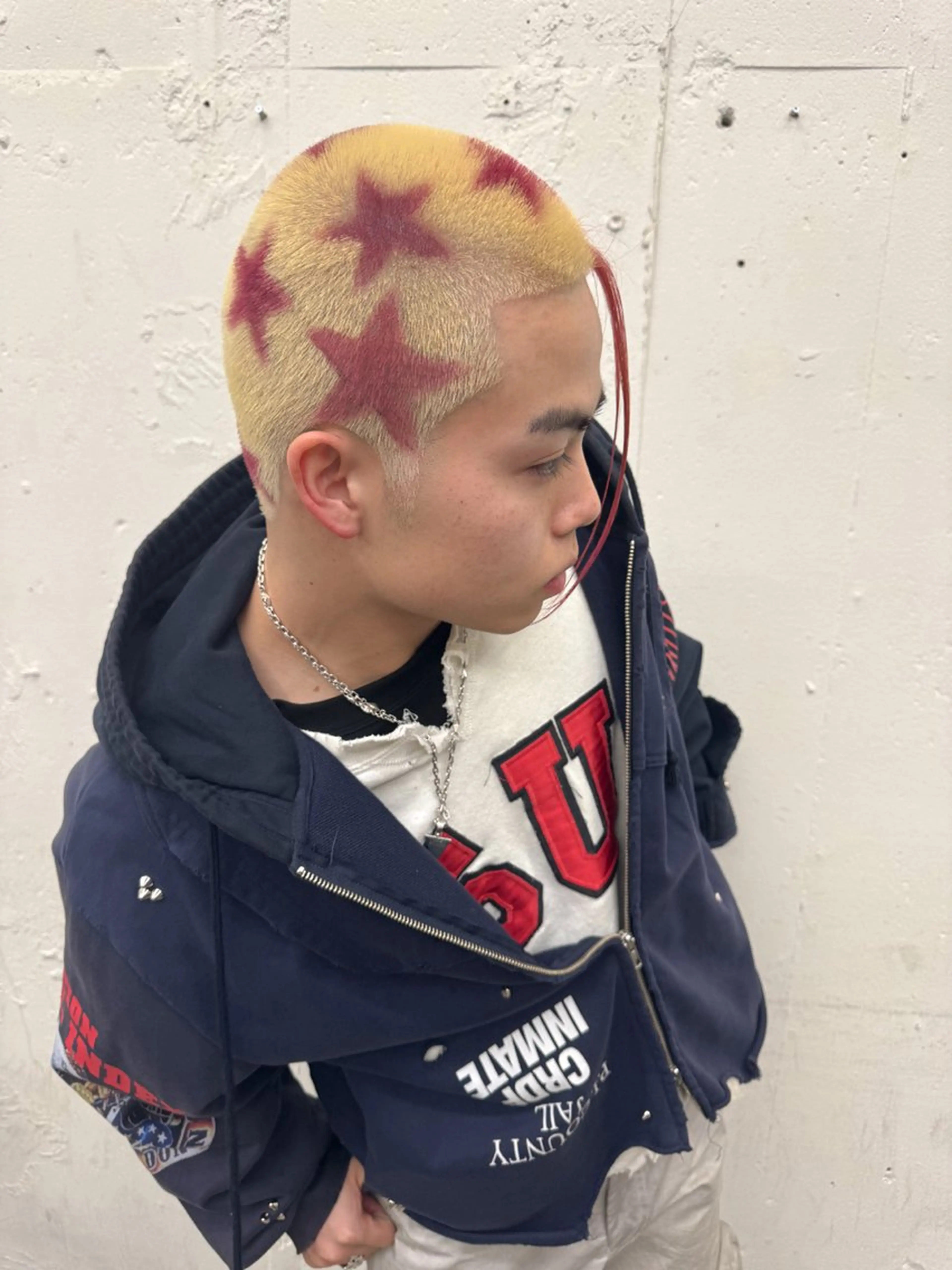 ショート カラー メンズ メンズブリーチ ボウズ ブリーチ ダブルカラー カット ヘアカラー トリートメント 💈メンズ特化💈 TASUKUのヘアスタイル