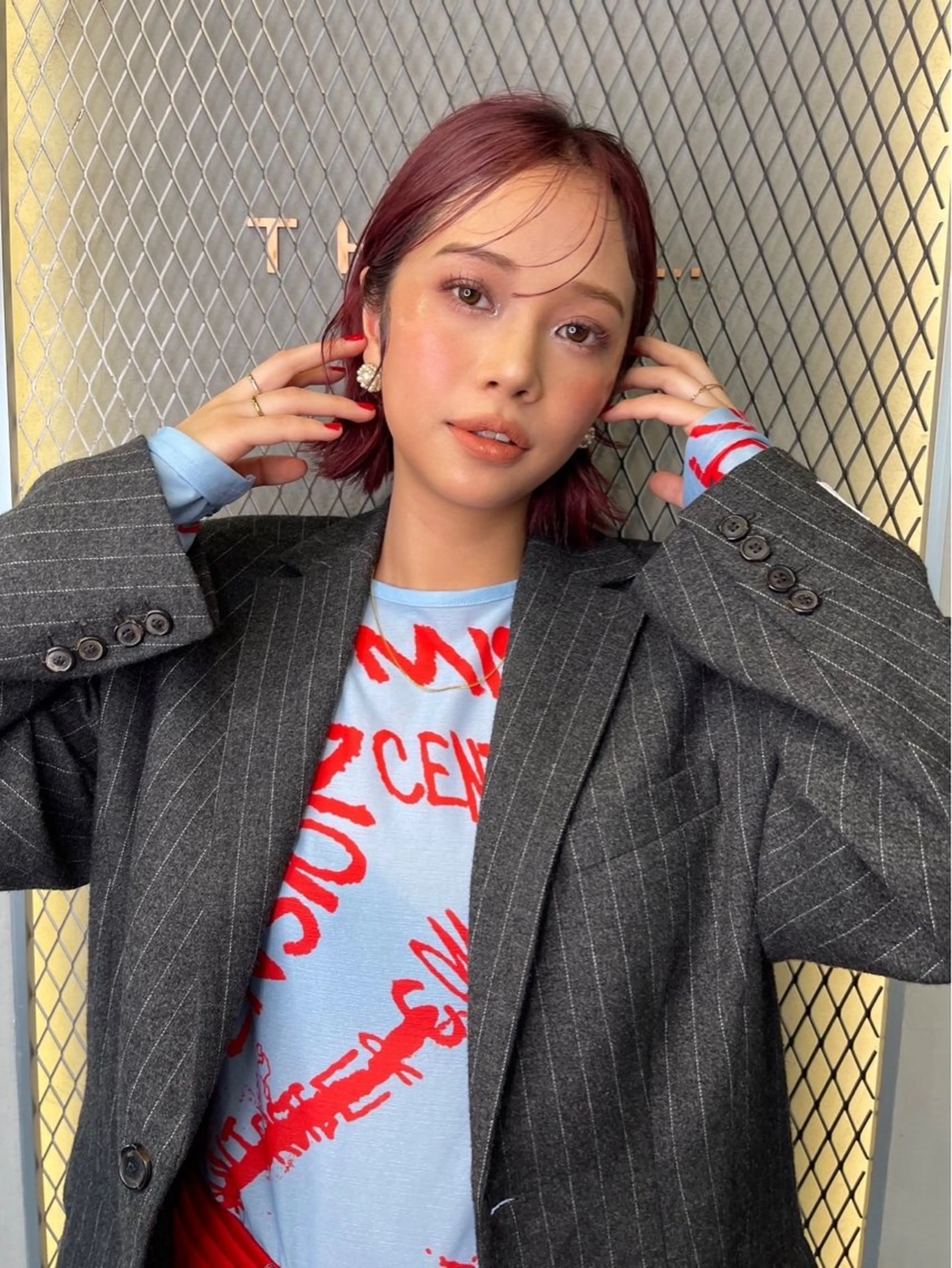 ミディアム カラー ヘアカラー Haru/THREE …by velvetのヘアスタイル