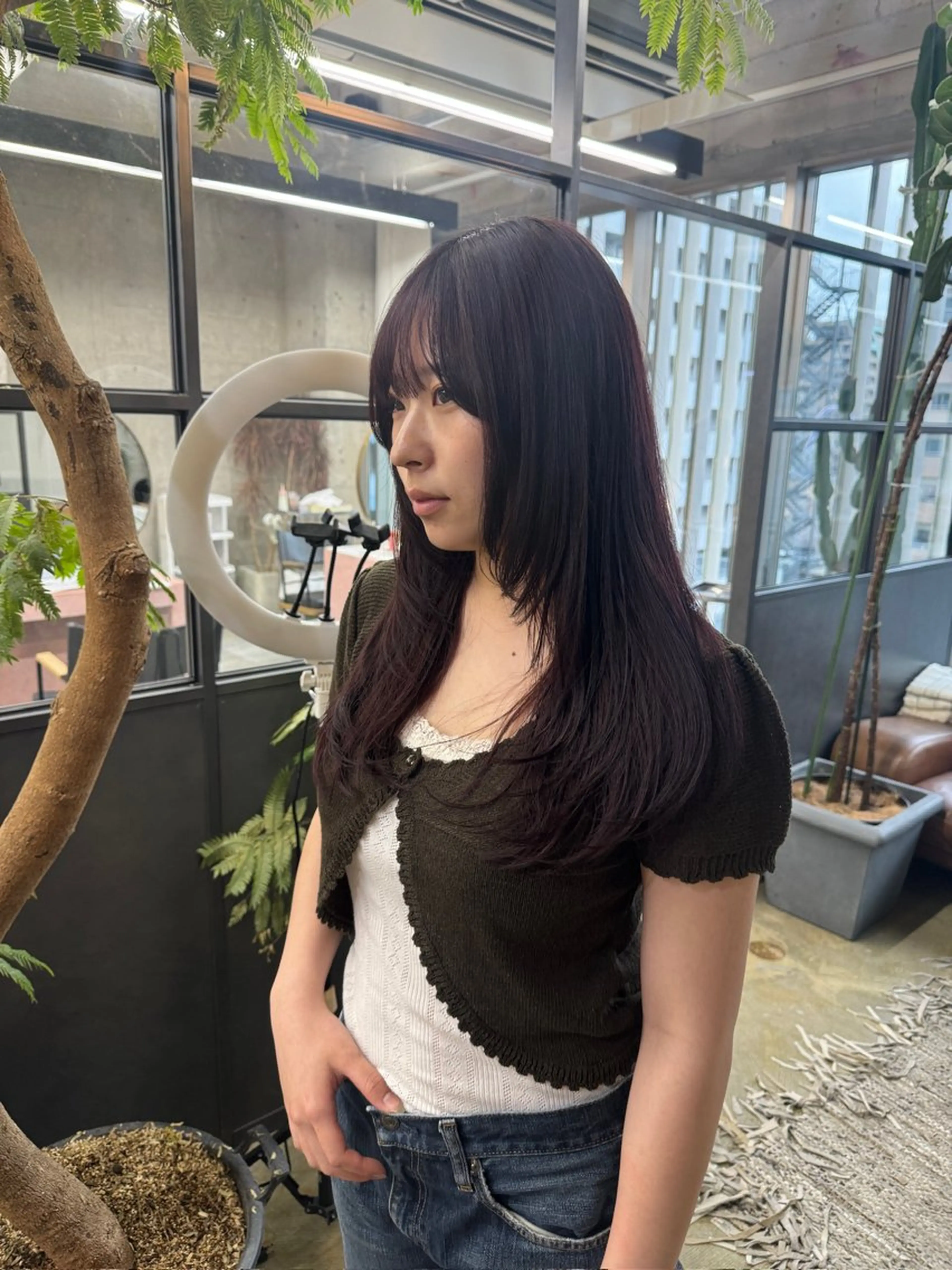 ロング カラー ヘアカラー 森田遥奈/透明感カラ ー/似合わせカットのヘアスタイル