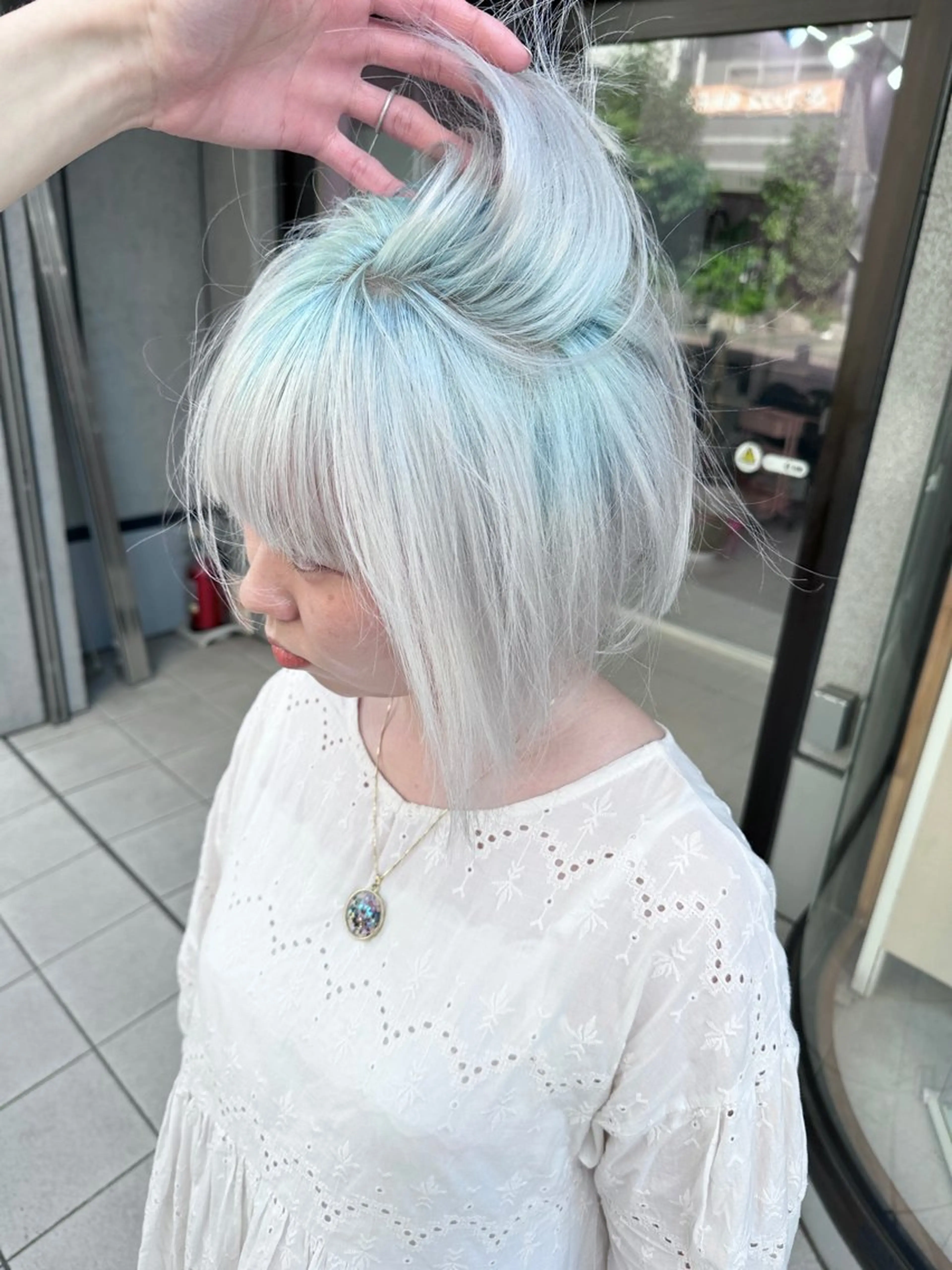 ミディアム カラー ヘアカラー トリートメント ❄️💛エクステ ブリーチ❄️yukiのヘアスタイル