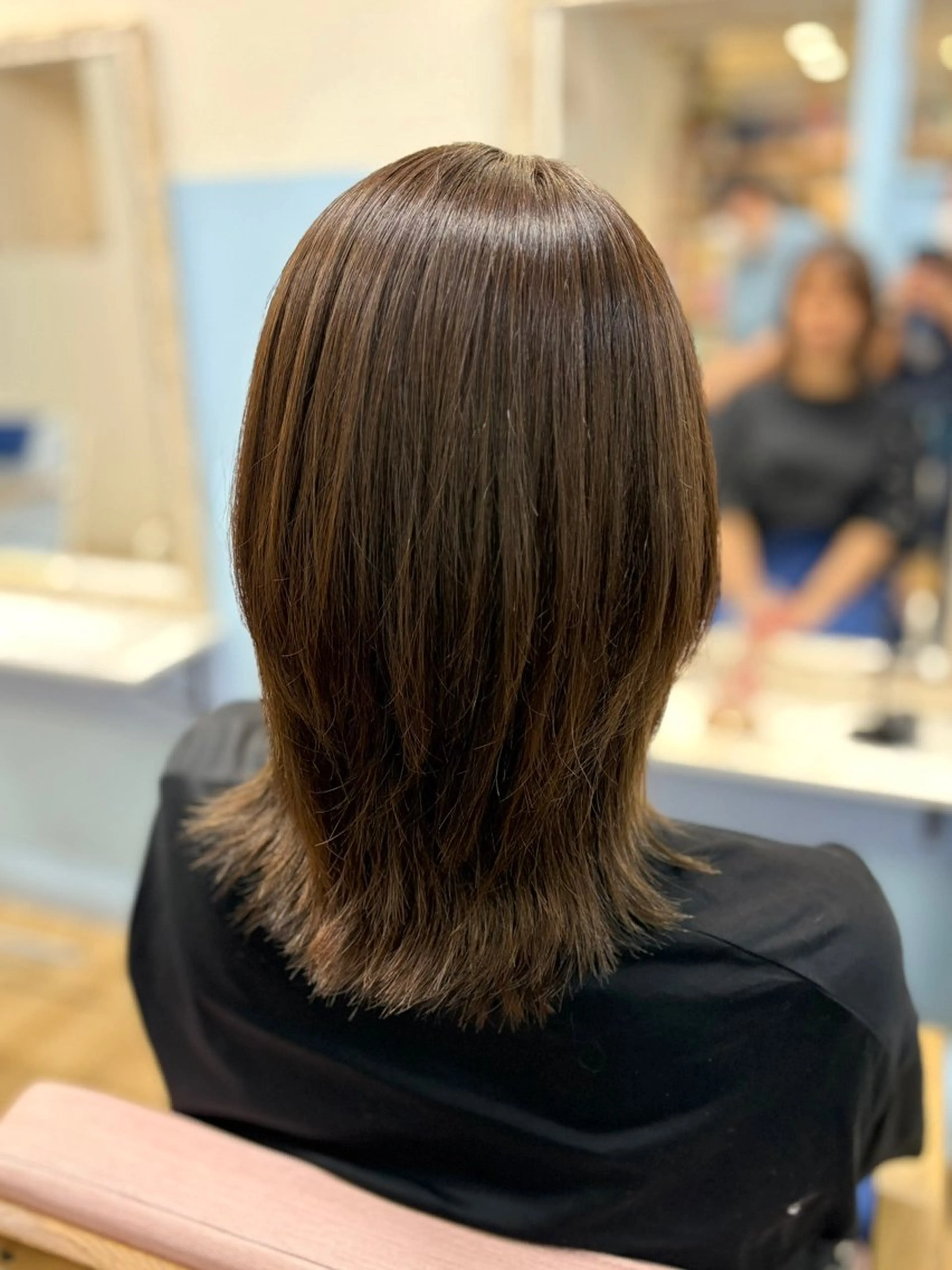 ミディアム カラー アッシュ ブラウンカラー ヘアカラー トリートメント ナギサ 🐶のヘアスタイル