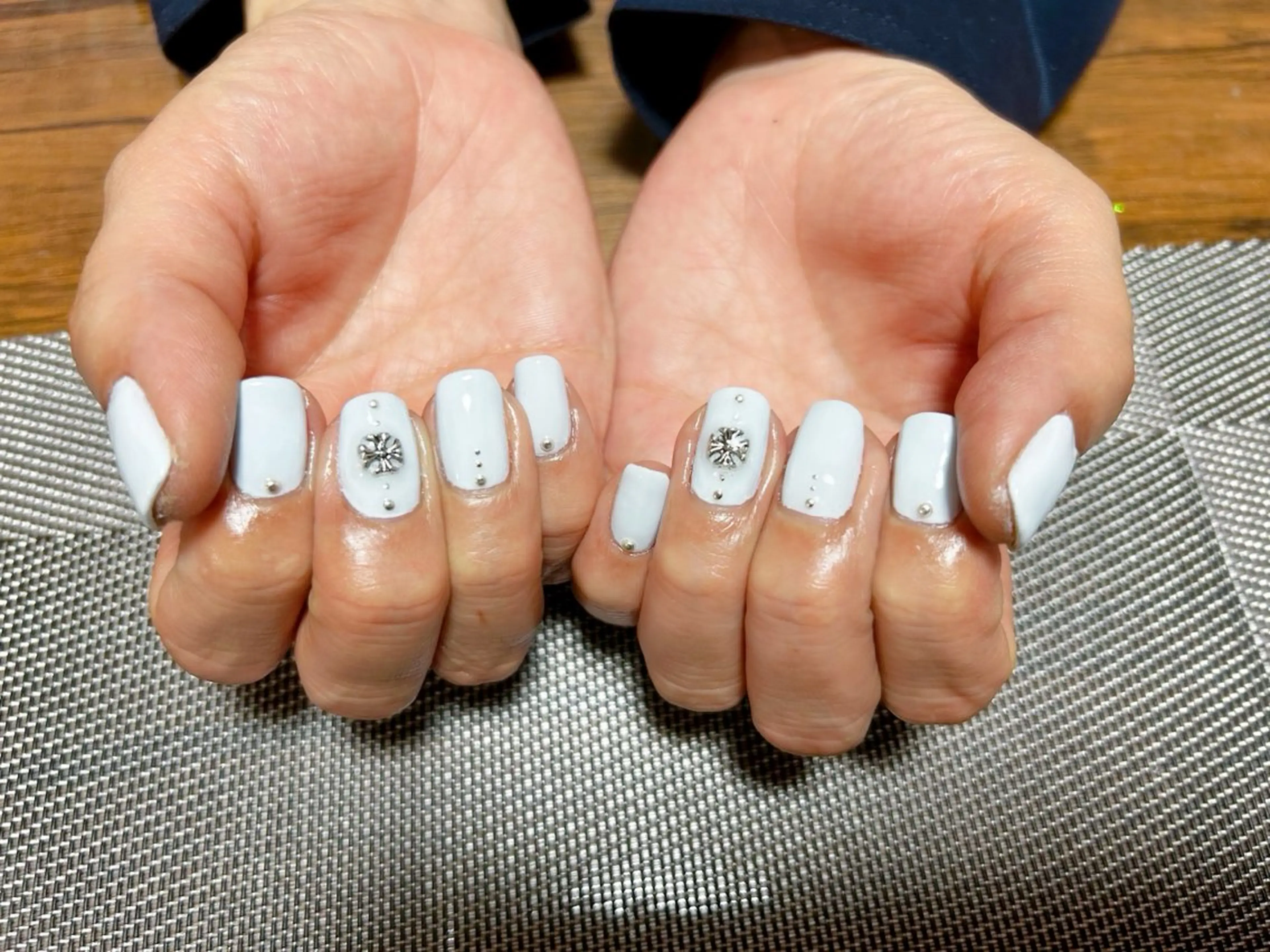 ネイル ブルー ハンドネイル i nailのネイルデザイン