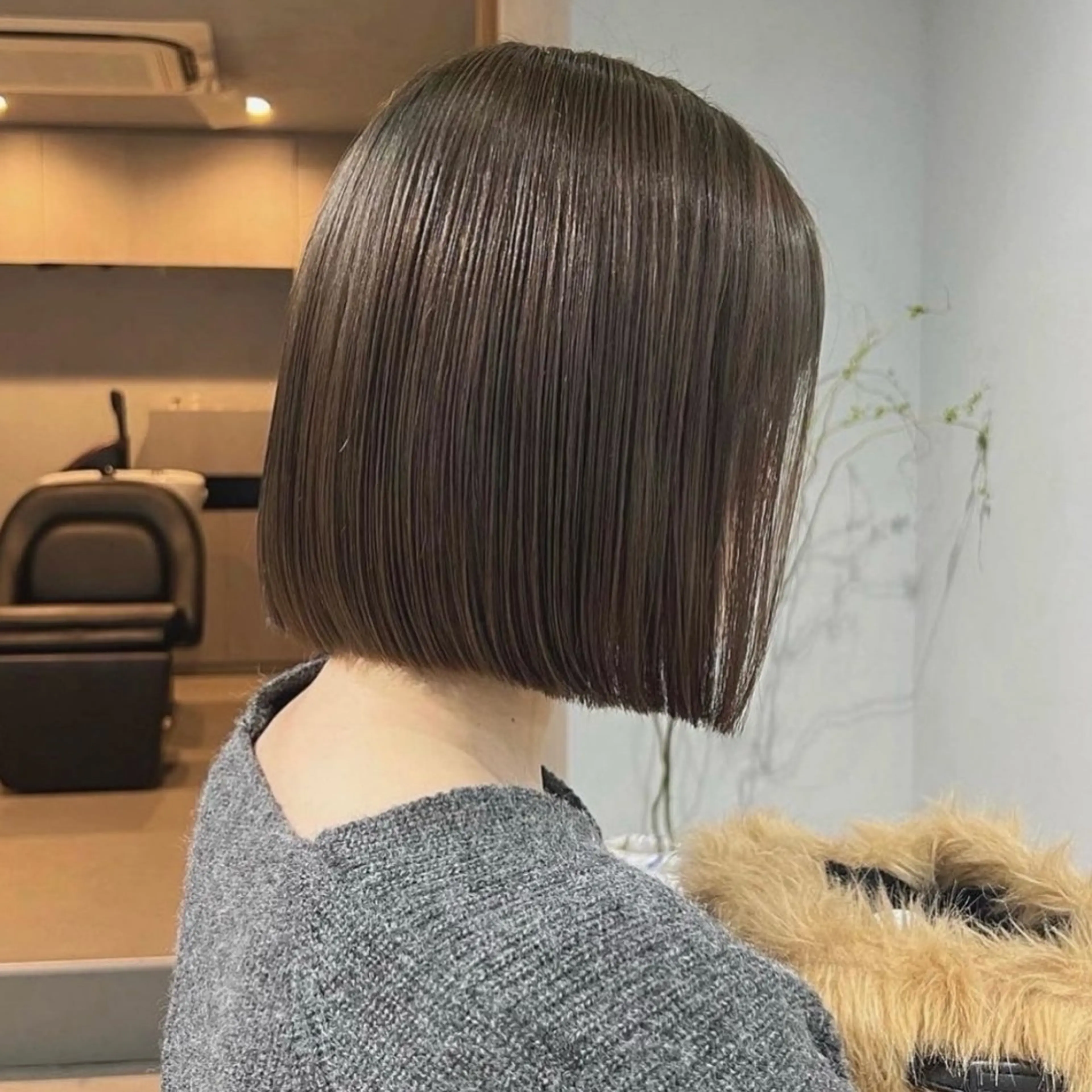 ミディアム カラー ベージュカラー ブラウンカラー ブラウンベージュ カット ヘアカラー トリートメント akane/ベージュ /オリーブ/ブラウンのヘアスタイル