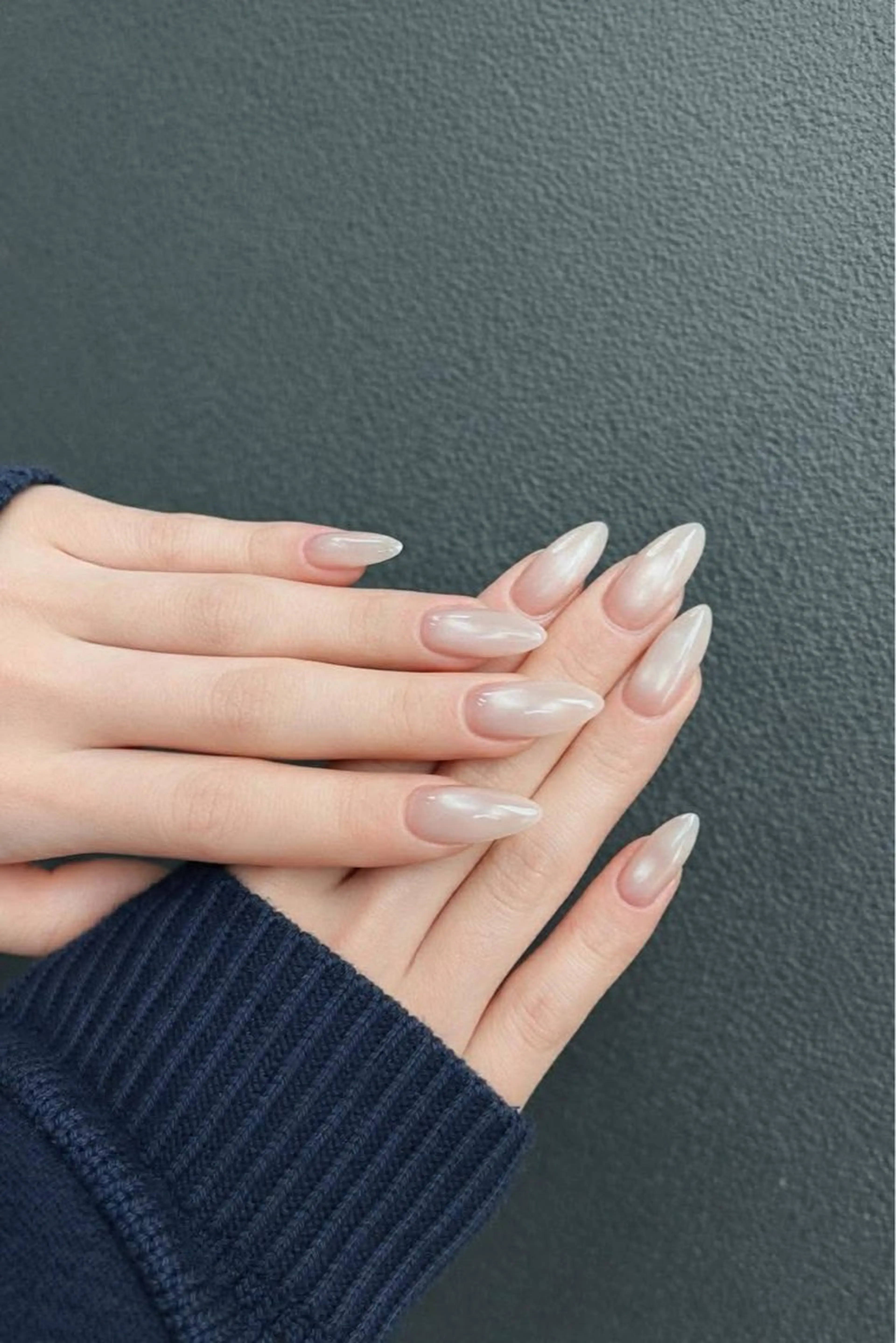 ネイル 韓国ネイル 持ち込み ニュアンスネイル ネイルチップ 冬ネイル RINN ANA.CHUOのネイルデザイン