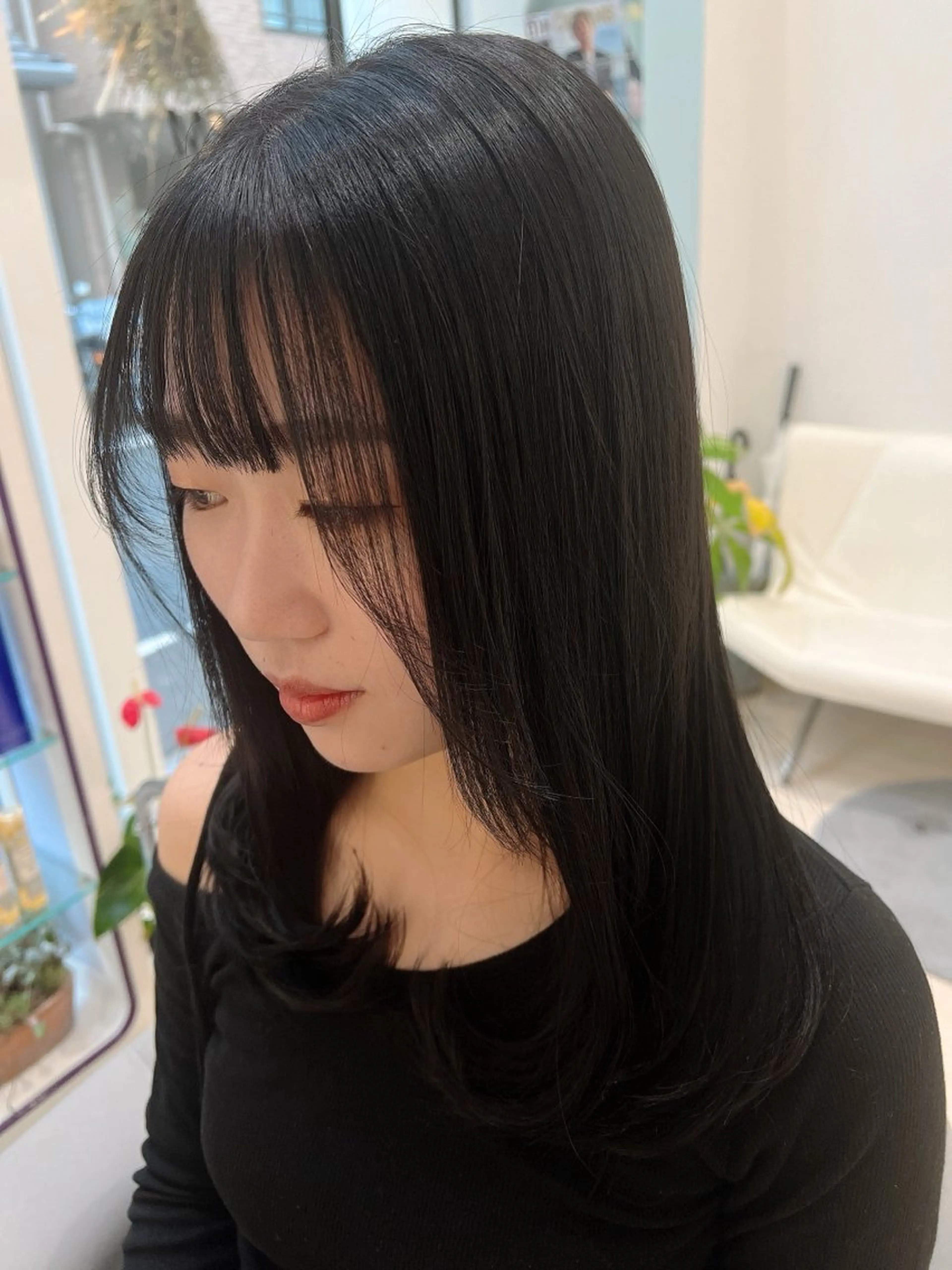 ミディアム カラー カット ヘアカラー トリートメント 堀井 凌平のヘアスタイル