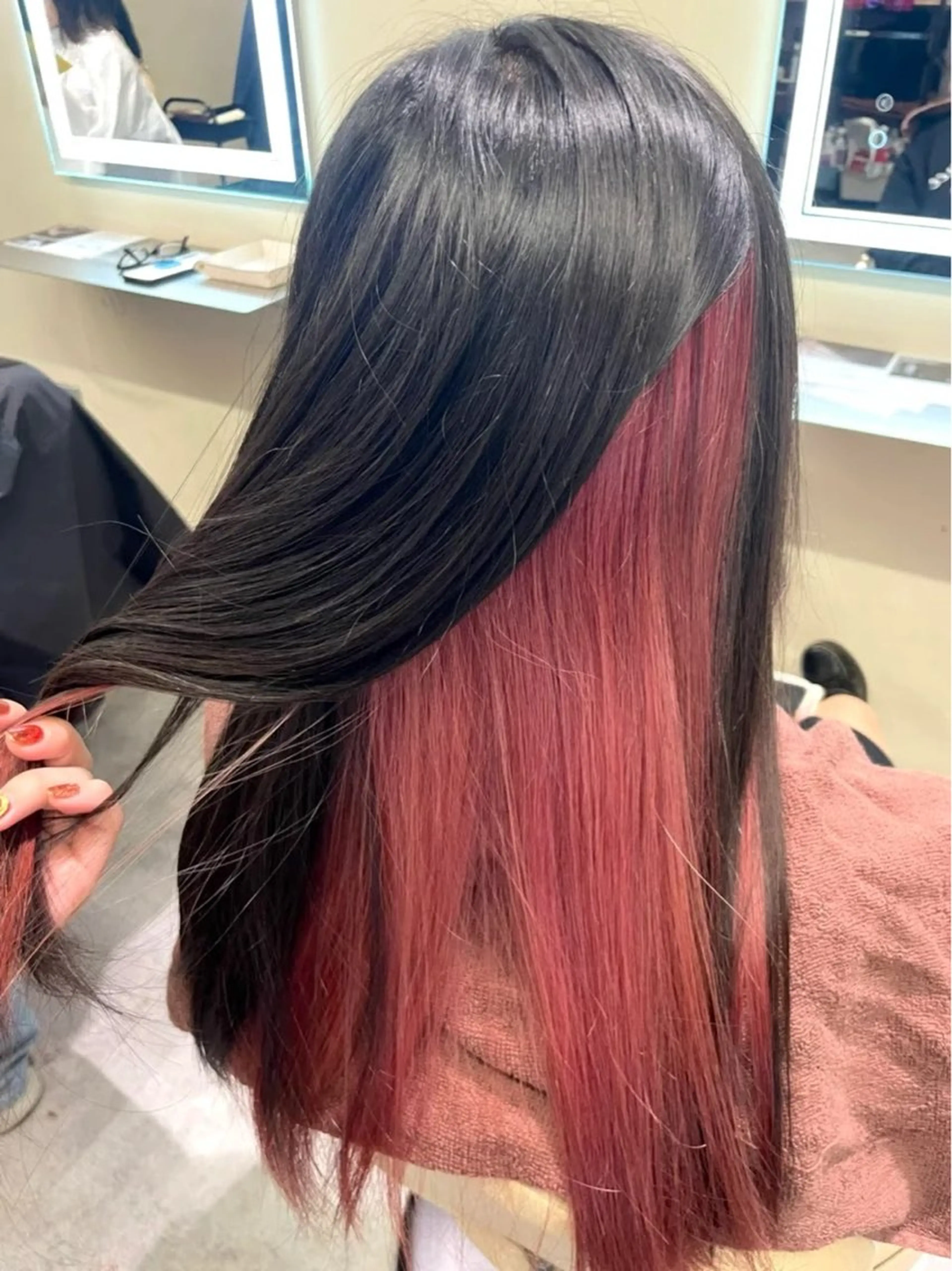 ロング カラー カット ヘアカラー トリートメント 🐈‍⬛多系統🕶 tsubura🖤のヘアスタイル