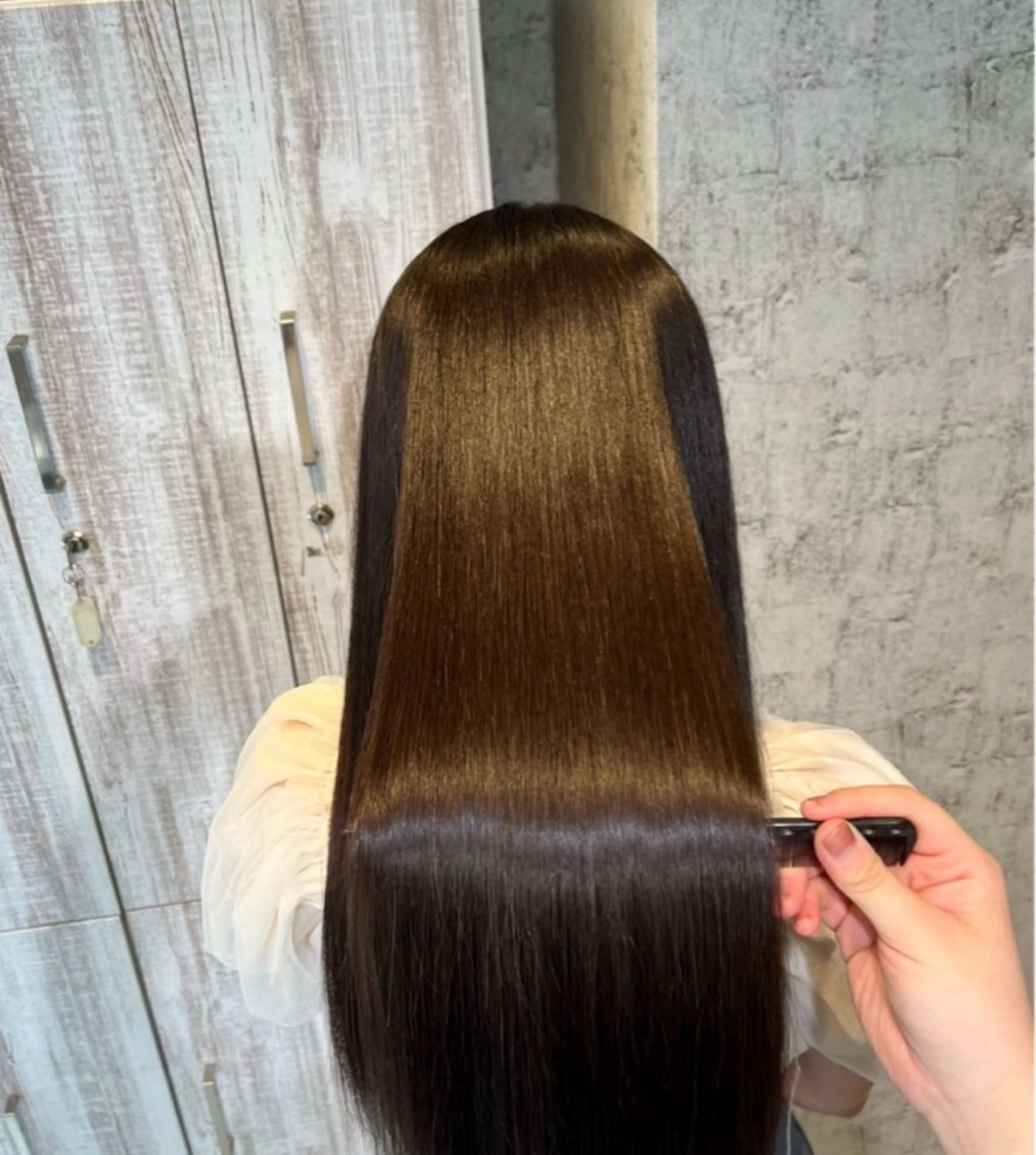 ロング カラー カット ヘアカラー 縮毛矯正 ✨髪質改善＆eye✨ ななみのマツエク・マツパデザイン