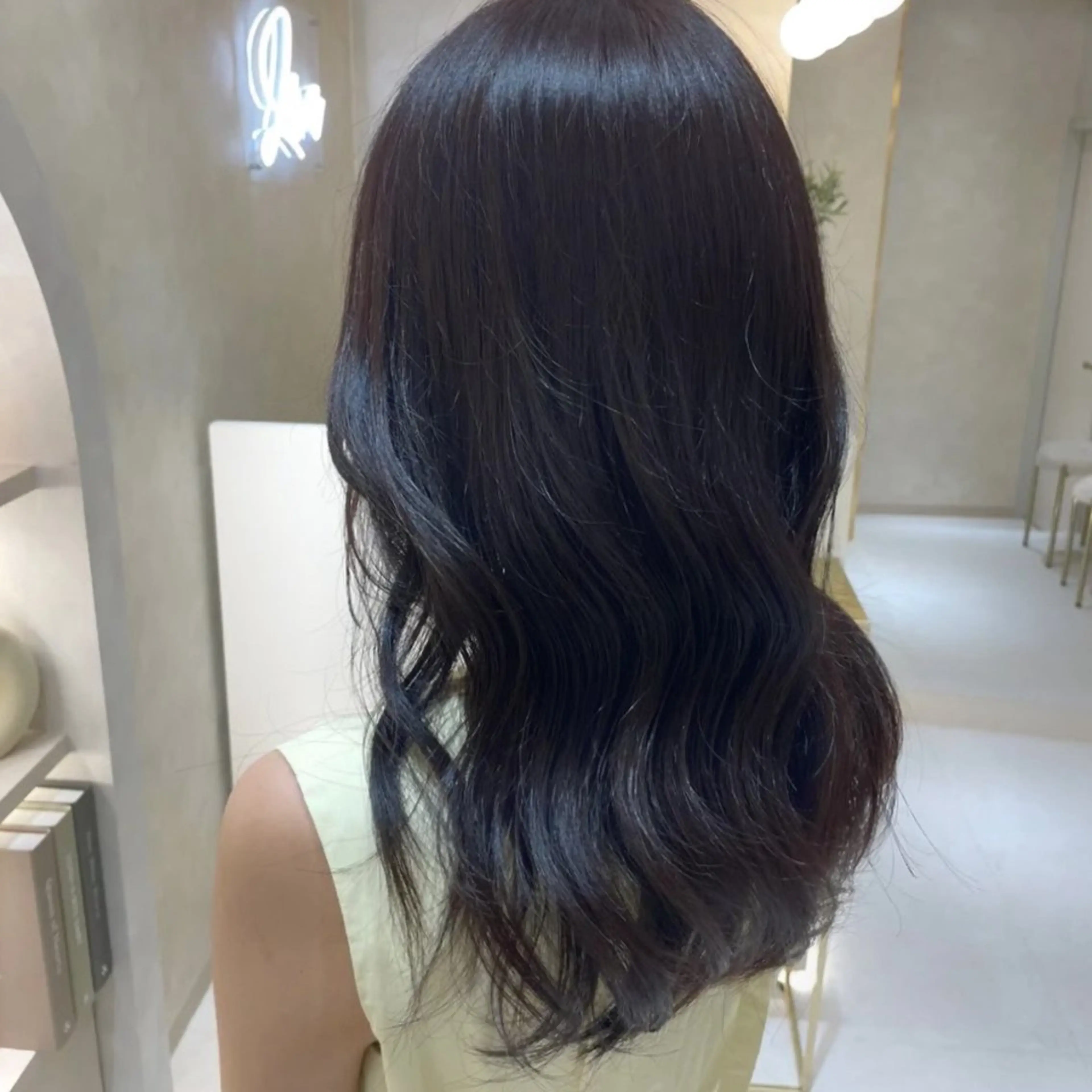 ロング カラー カット ヘアカラー トリートメント りほ/顔周りカット/ レイヤーカットのヘアスタイル