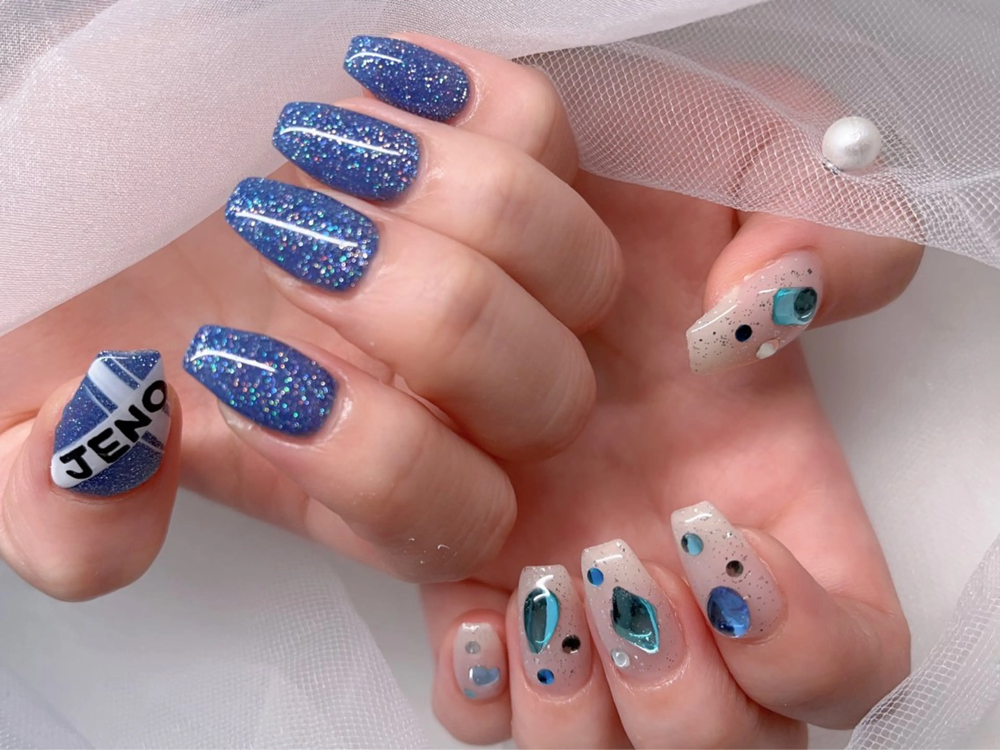 ネイル フラッシュネイル ハンドネイル 悦田joieange 京橋店のネイルデザイン