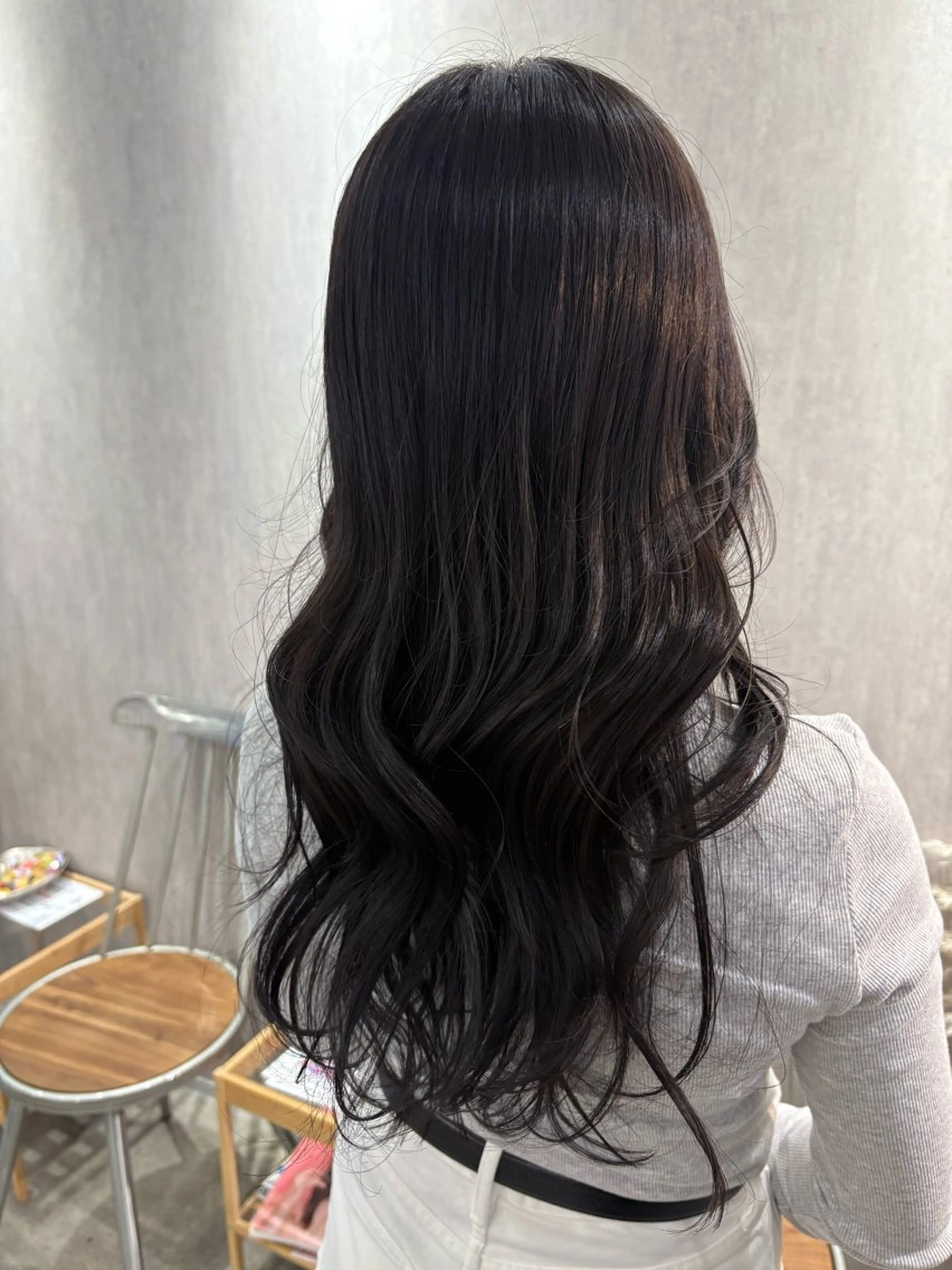 ロング カラー 透明感カラー カット ヘアカラー 中田 汐梨のヘアスタイル