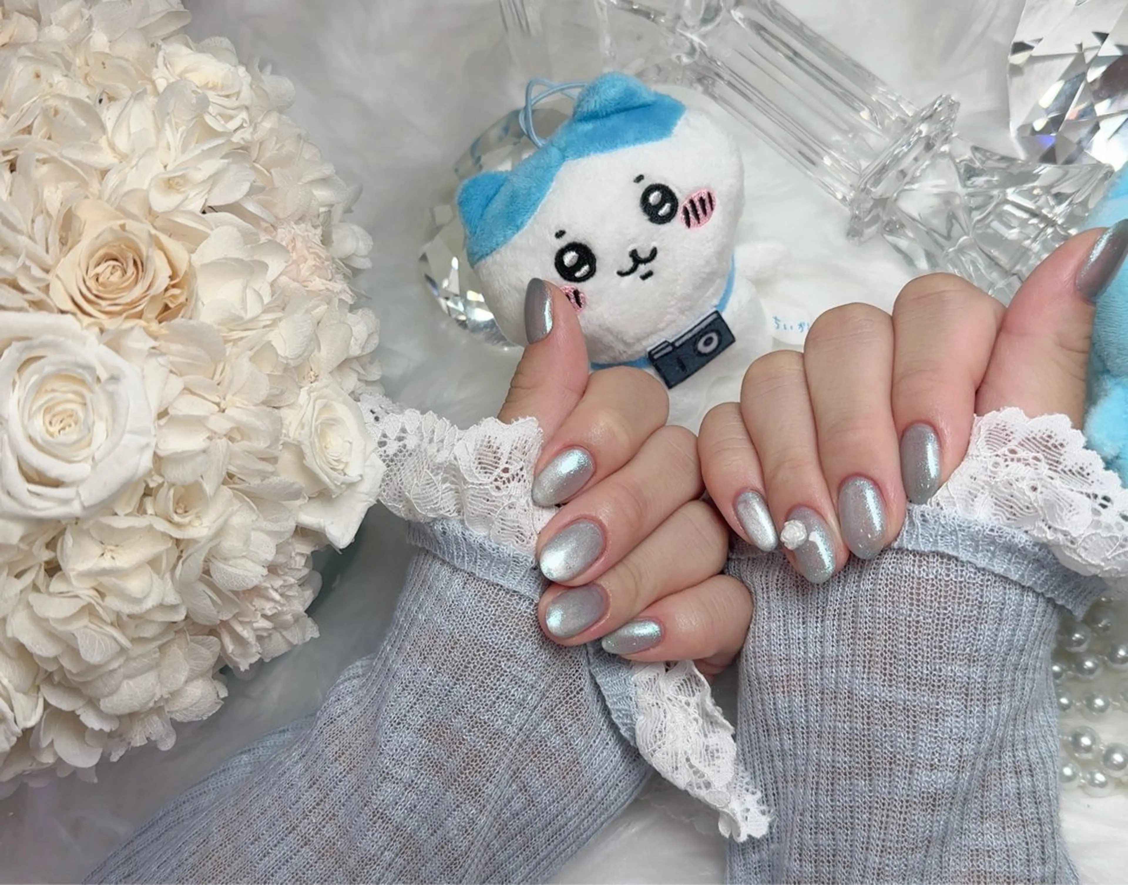 ネイル マグネットネイル マグネットワンカラー ワンカラーネイル Angelgarden nail青山店所属・Angel Gardenのネイルデザイン