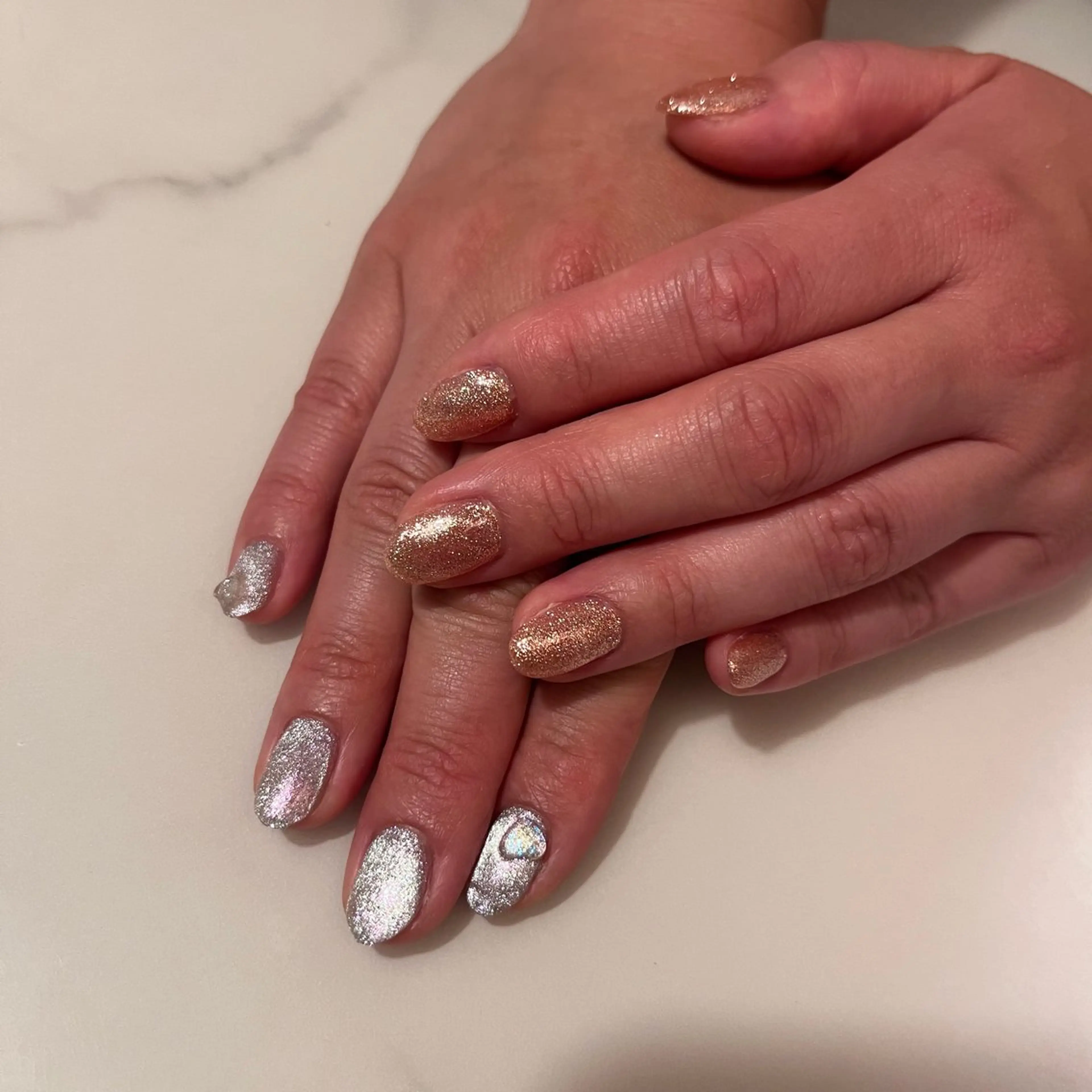 ネイル ラメ(グリッター) マグネットネイル ハンドネイル SAKASHITA KEIのネイルデザイン