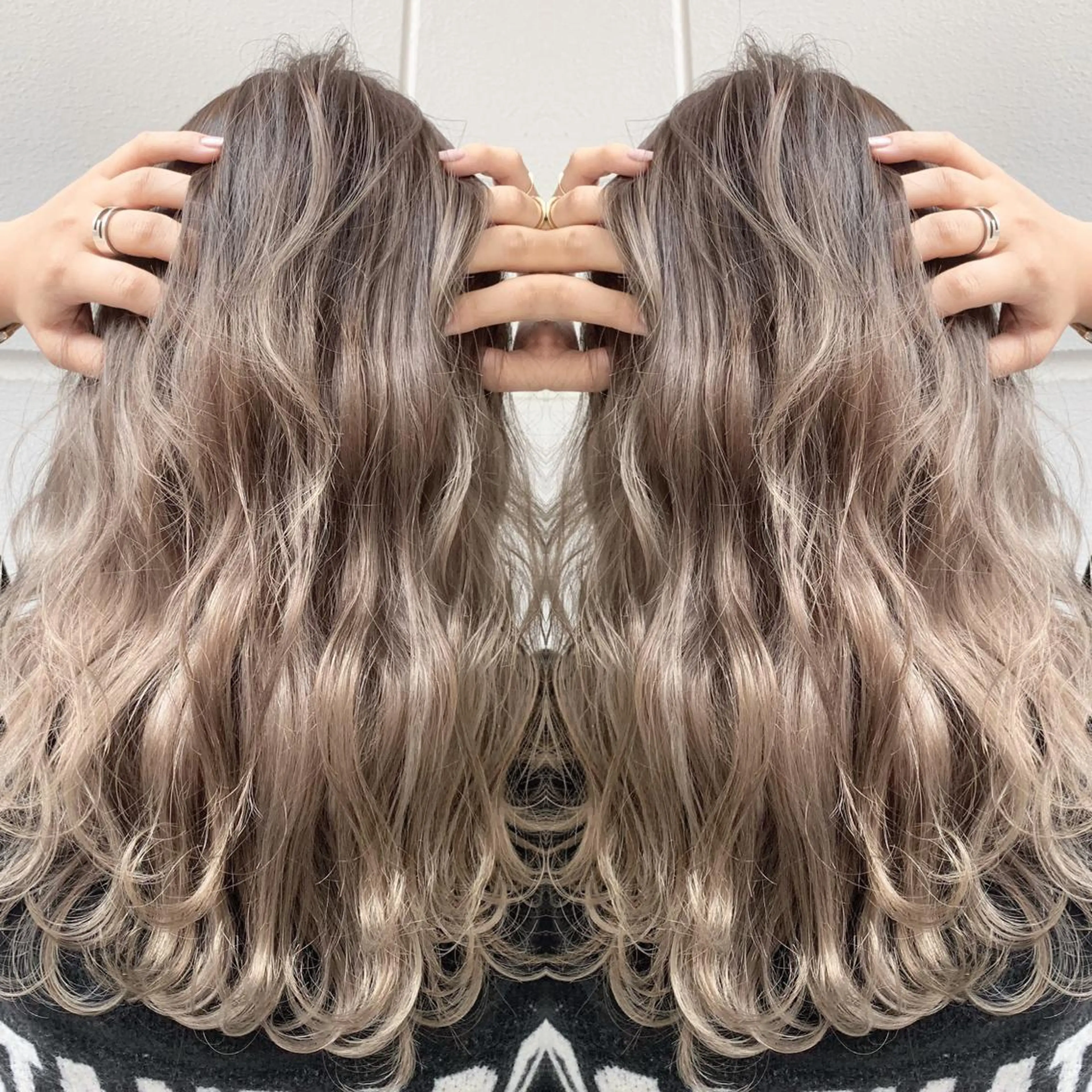 ロング カラー ヘアアレンジ BANK'S hair所属・💐ケラチン 髪質改善寺坂雄飛💐のヘアスタイル