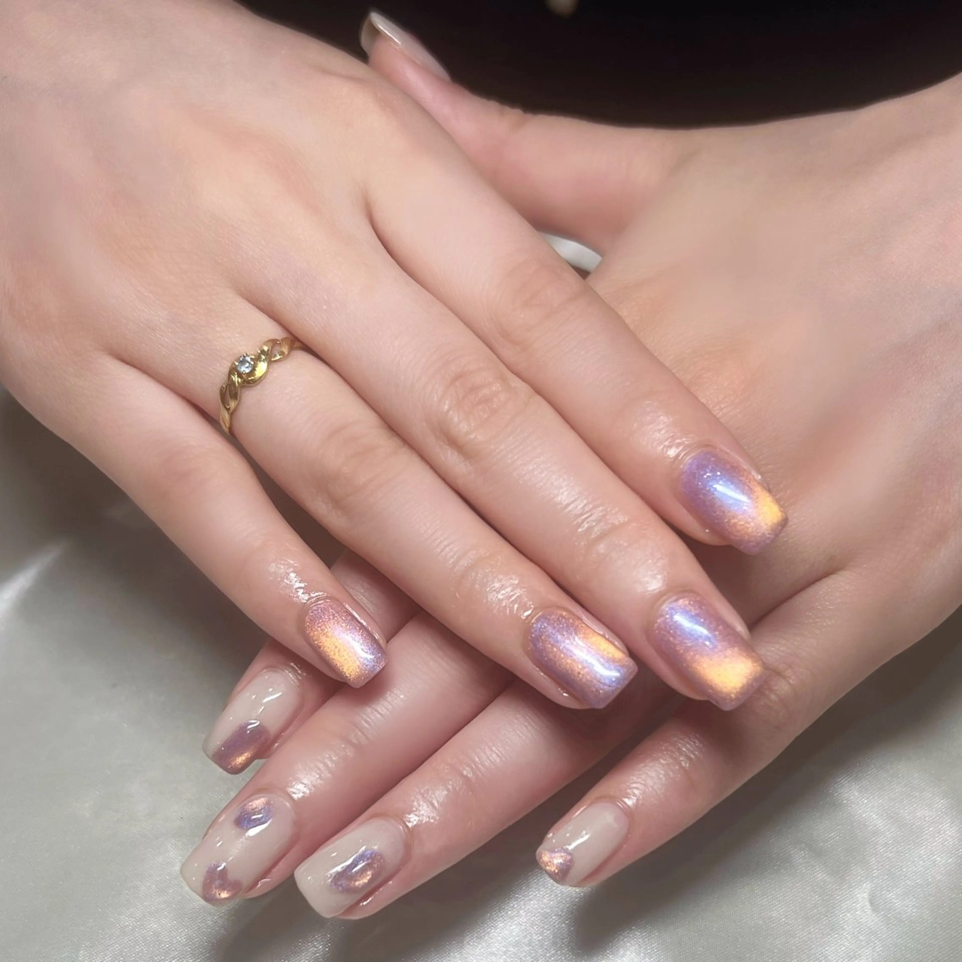 ネイル マグネットネイル 持ち込み ニュアンスネイル éclat所属・éclat エクラのネイルデザイン