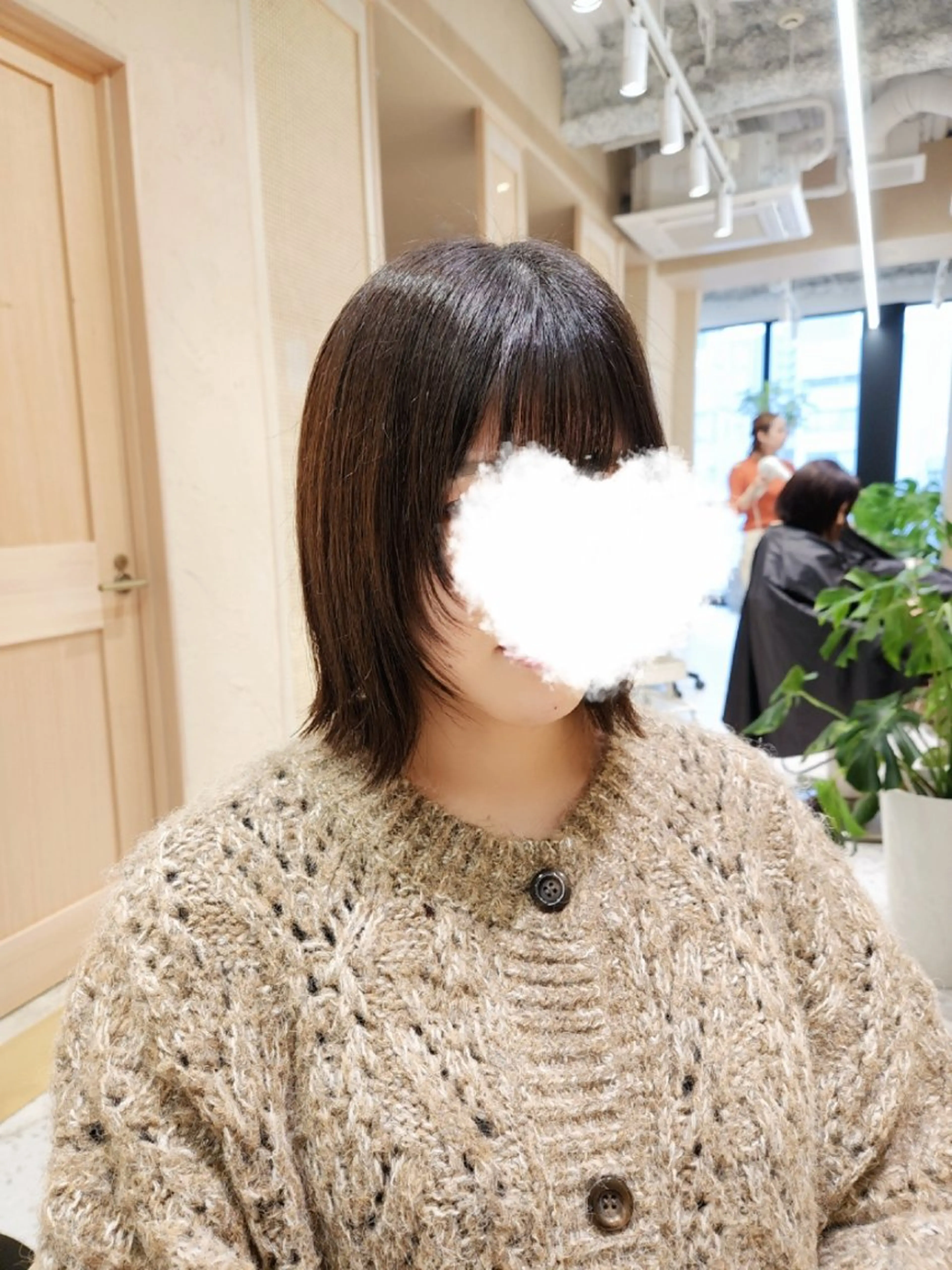 ショート カラー ボブレイヤー ボブ 顔まわりレイヤー 顔周りカット レイヤーカット あかね☆ヘアアレンジ /ボブ/縮毛矯正のヘアスタイル