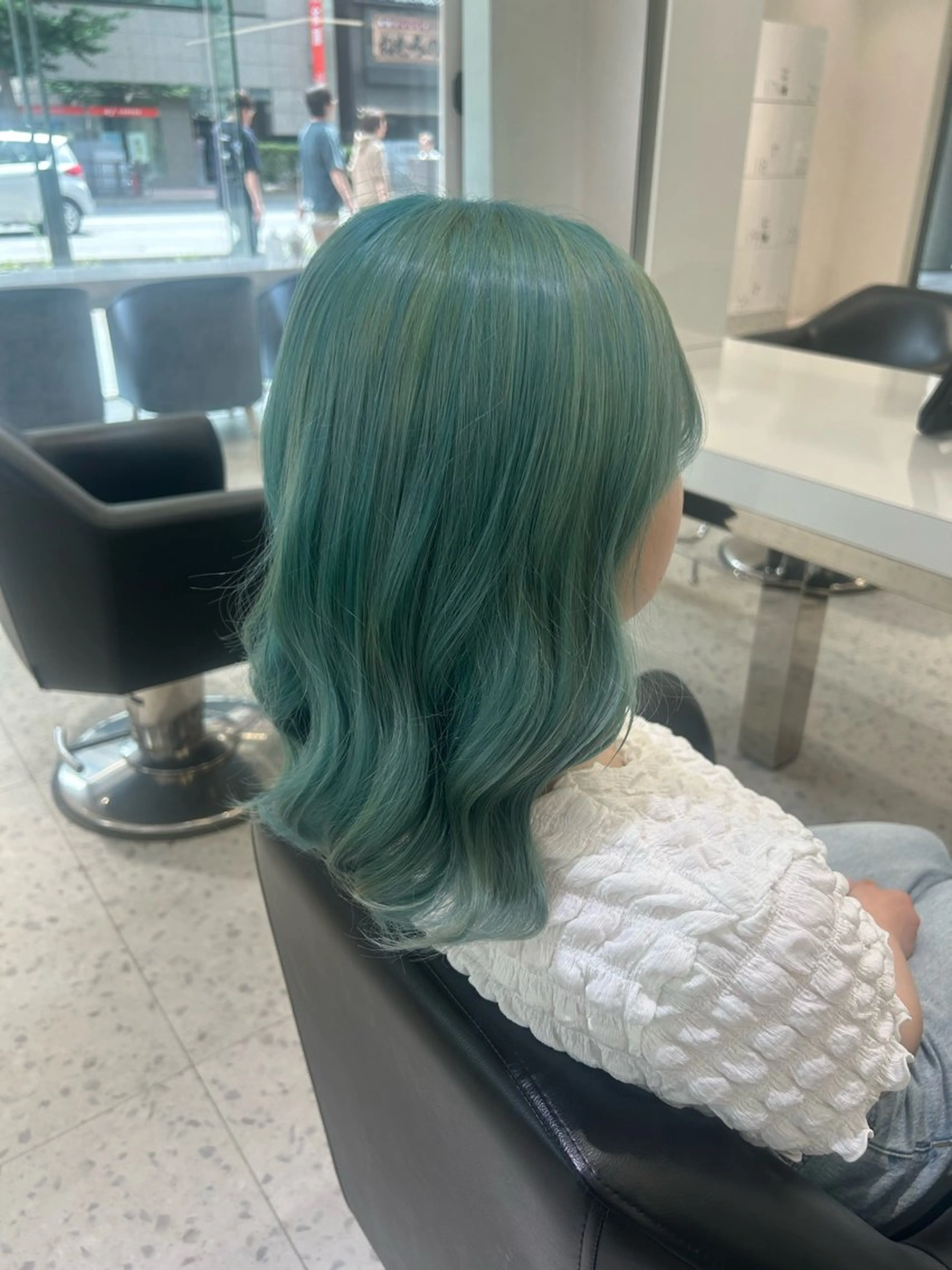 セミロング カラー ‎ 𝐑𝐈𝐎ྀིのヘアスタイル