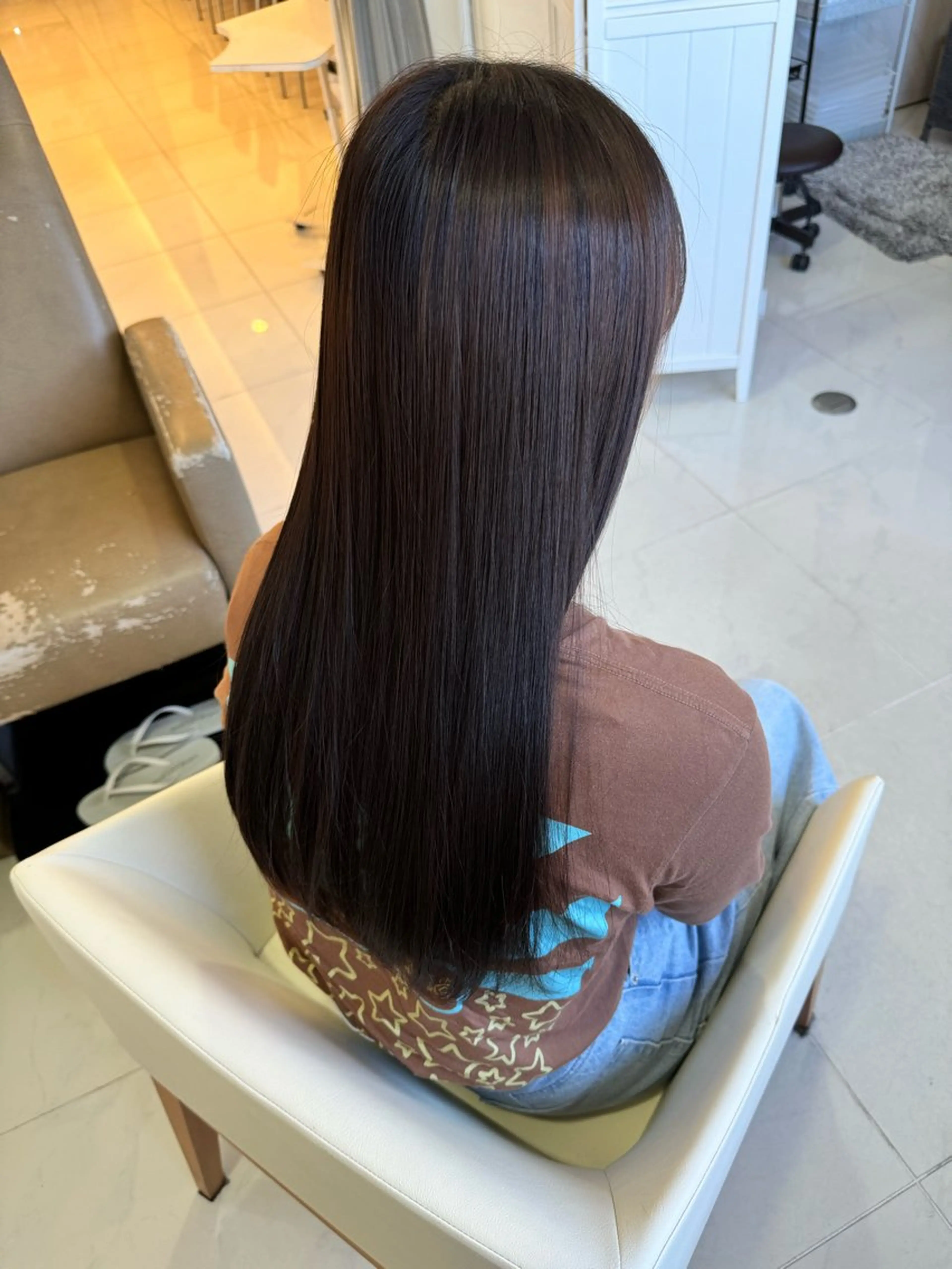 ロング 縮毛矯正 🎈カラーエステ 🎈通事  啓人のヘアスタイル