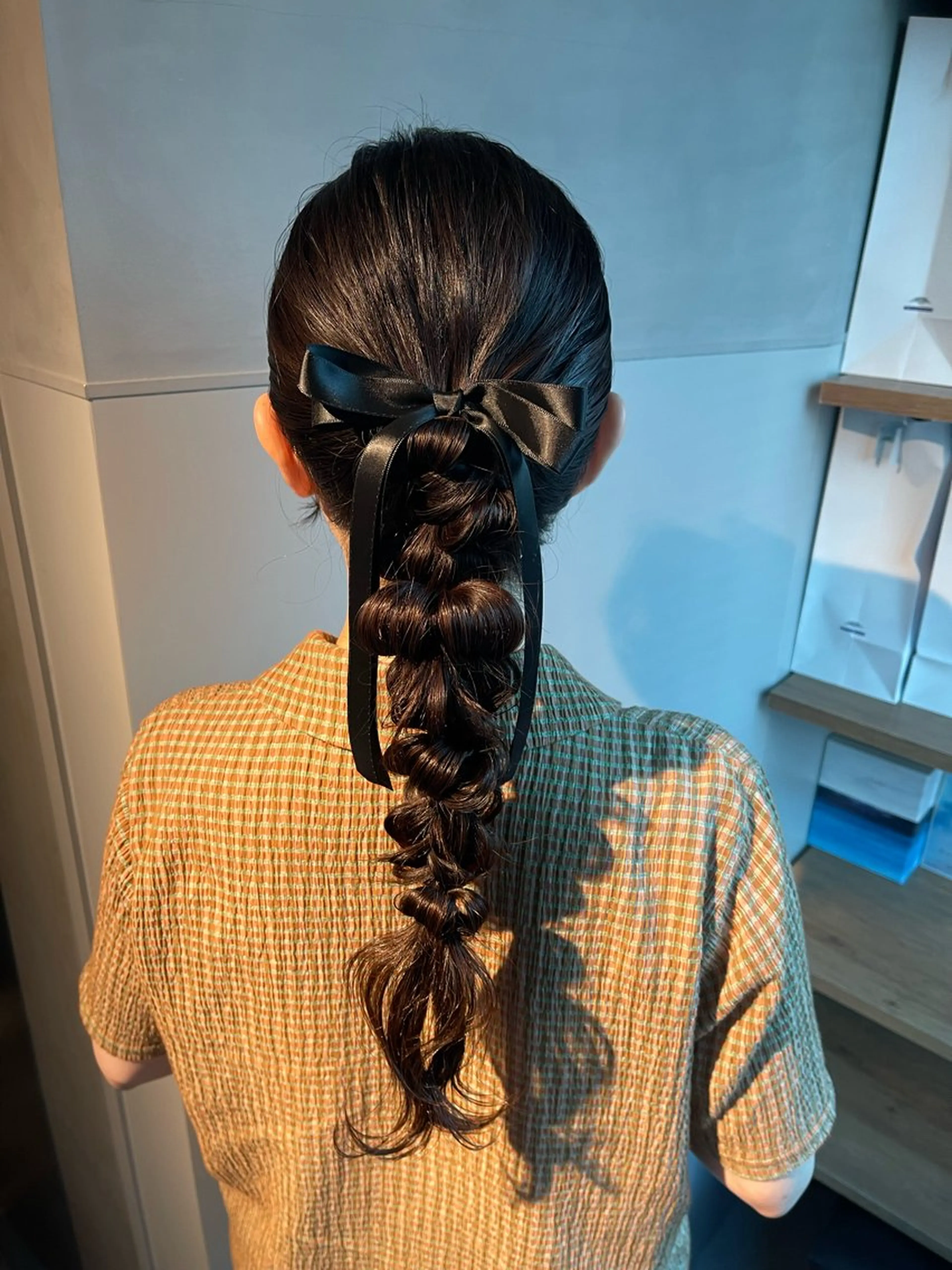 ヘアアレンジ ポニーテール 結婚式・ブライダル 卒業式のヘアスタイル ヘアセット charm《銀座》 ヘアセット/縮毛矯正のヘアスタイル