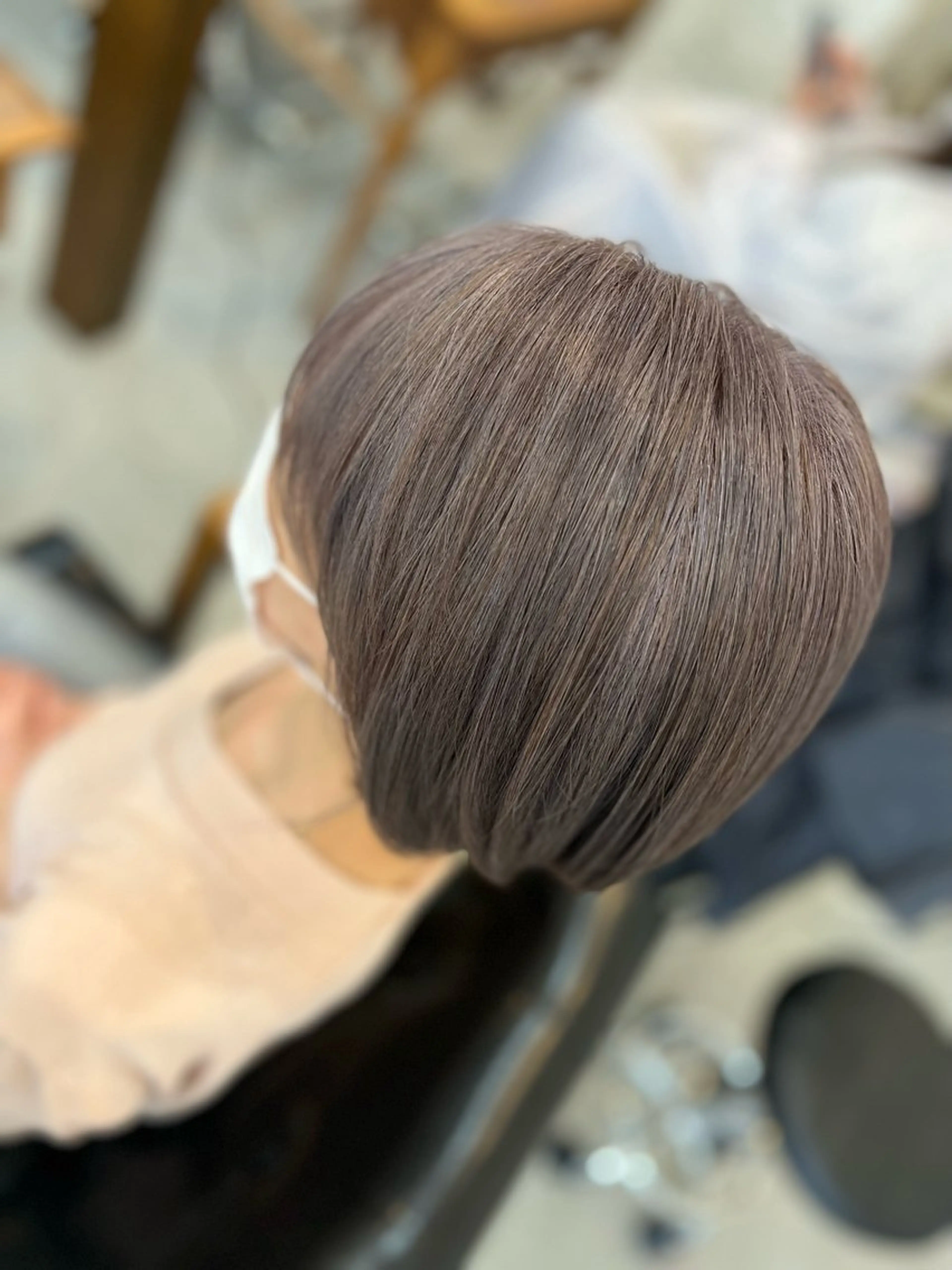 ミディアム カラー ベージュカラー ダブルカラー ヘアカラー Style Tのヘアスタイル