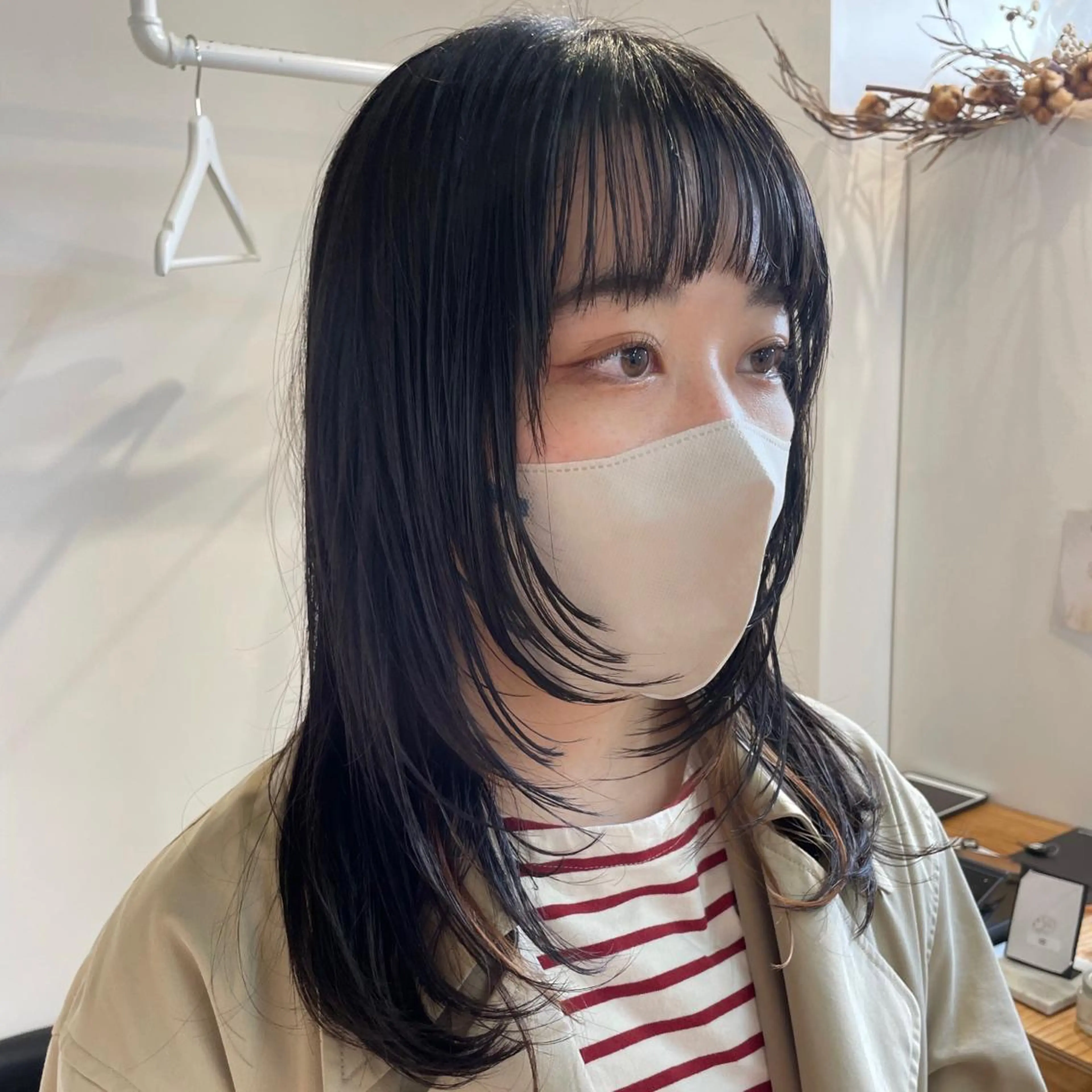 ロング 顔まわりレイヤー レイヤーカット fit/ madokaのヘアスタイル