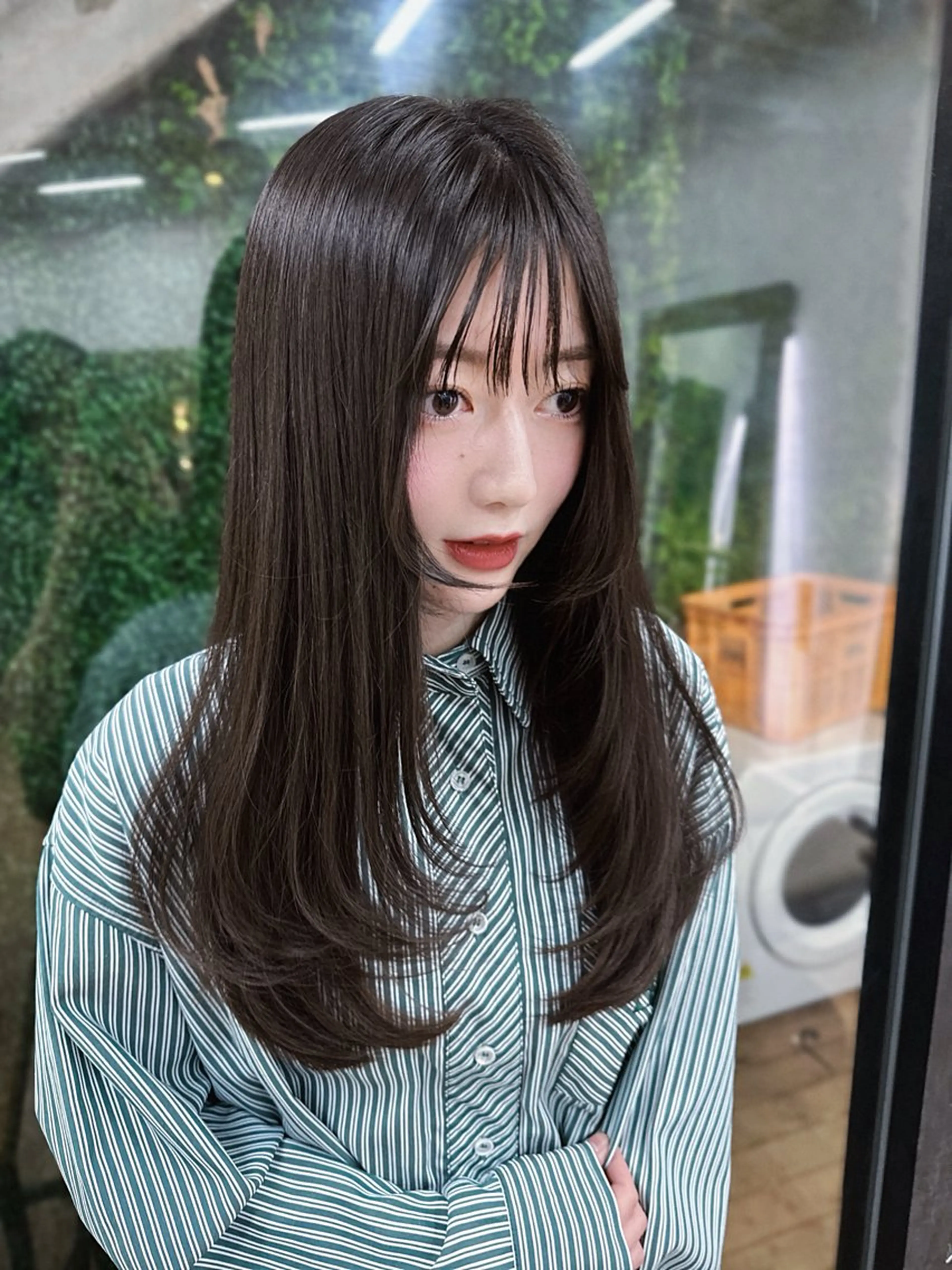 ロング カラー カット ヘアカラー トリートメント Pocket仙台 💚モエリのヘアスタイル