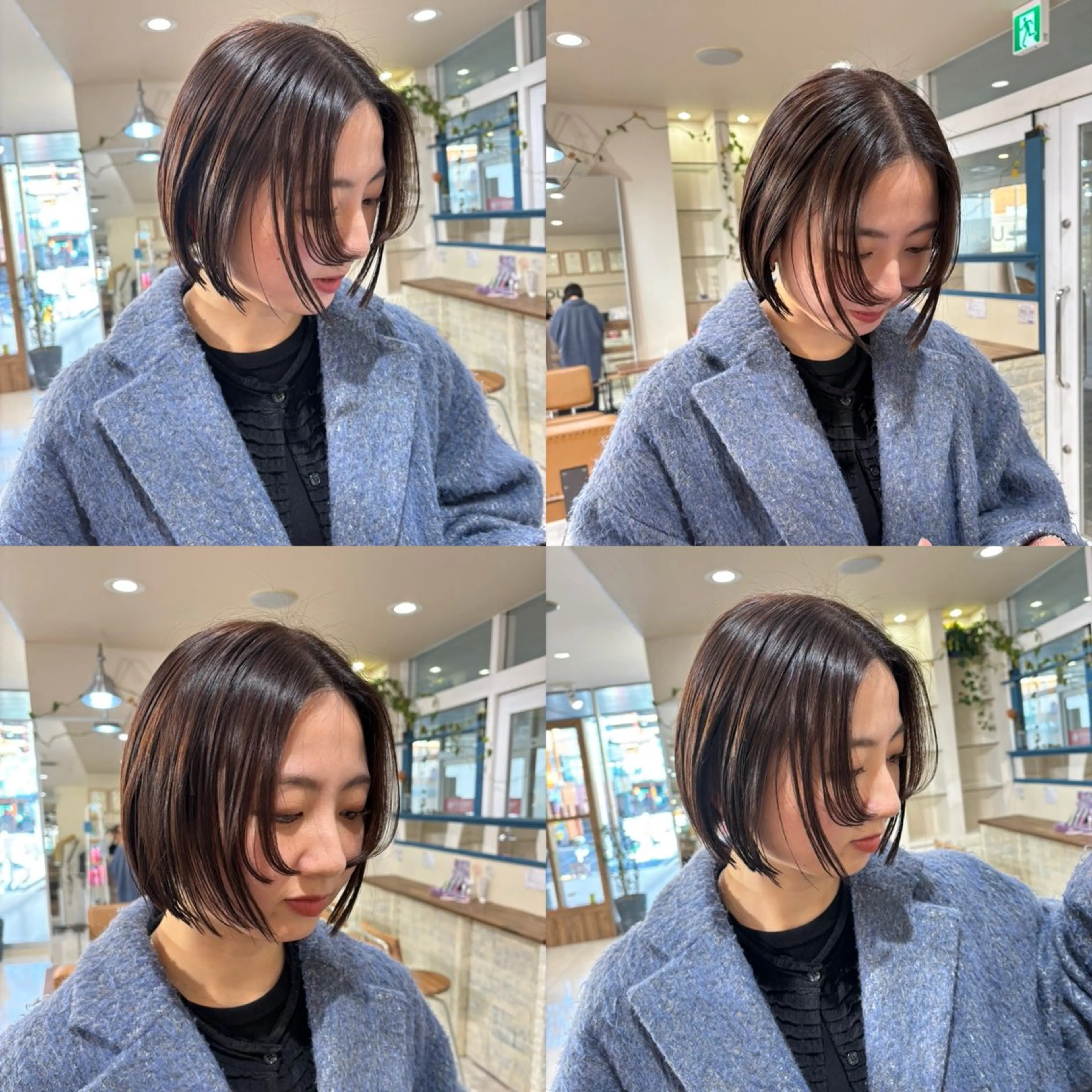 ミディアム カット ヘアカラー トリートメント 髪質改善 頭身浴/ 中田のヘアスタイル