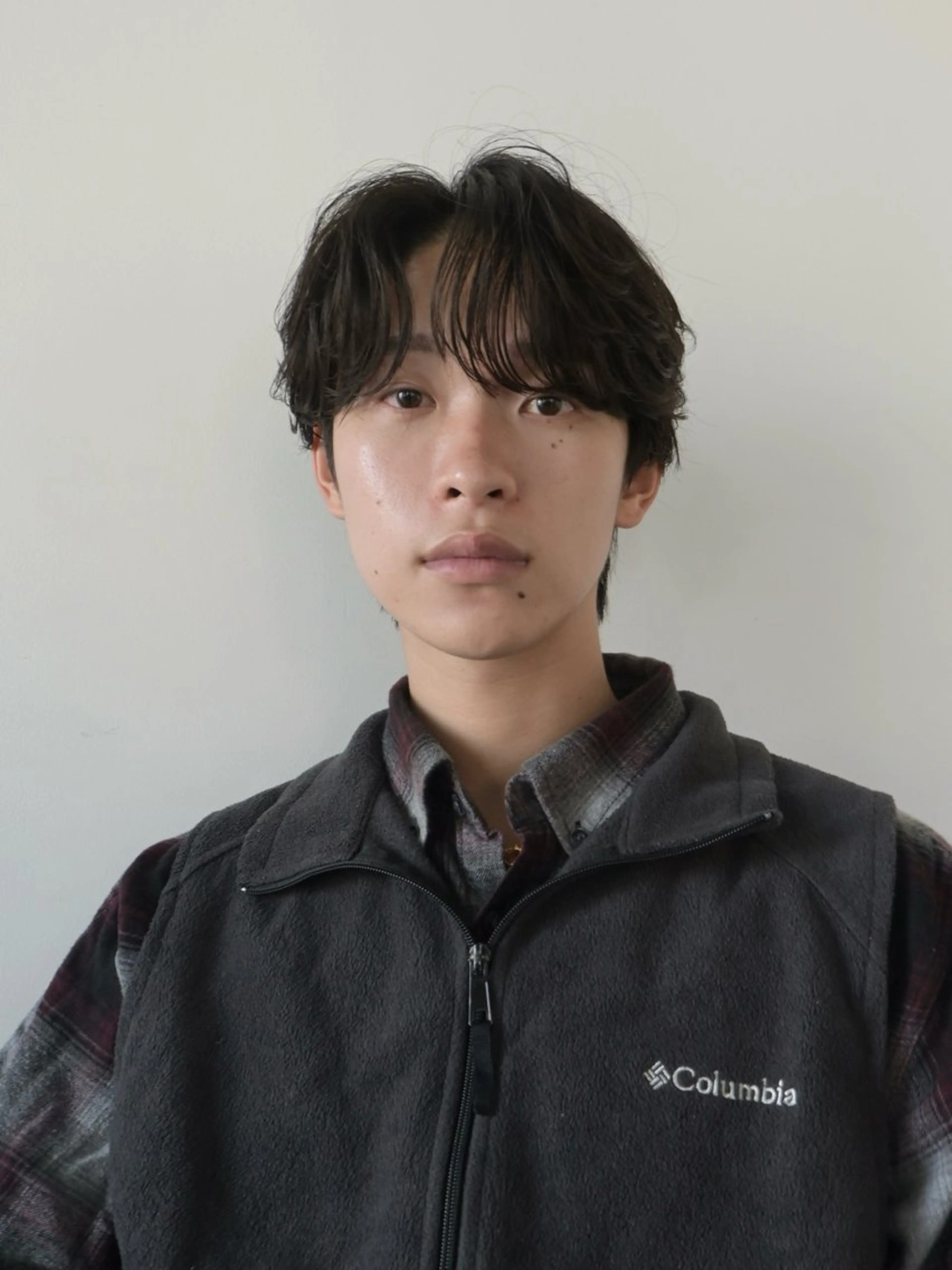 ショート メンズ センターパート メンズ韓国風 韓国風ヘア レイヤーカット カット パーマ December/jingumae所属・メンズパーマ 特化うえちりくのヘアスタイル