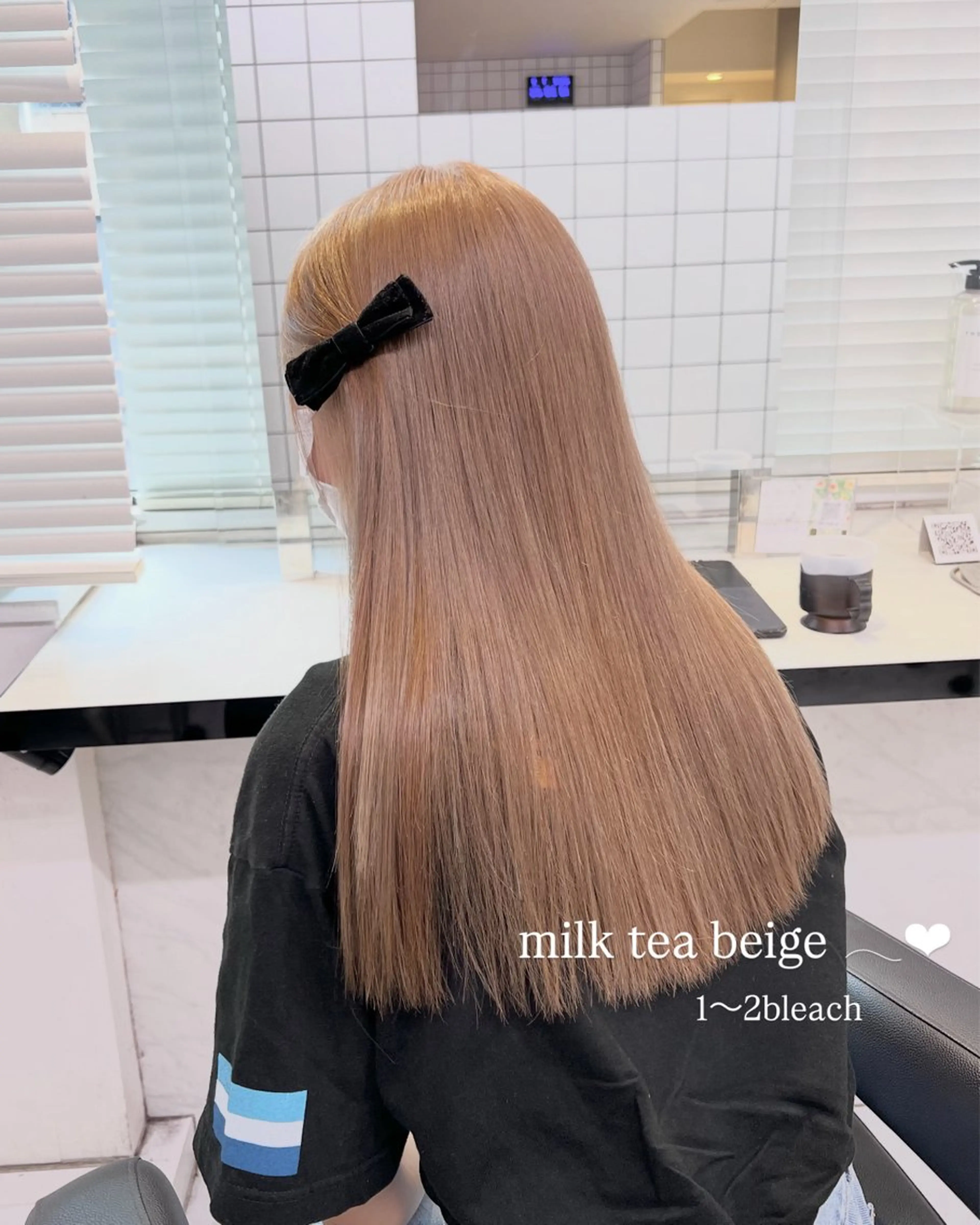 ミディアム カラー ヘアアレンジ 💕上野美容師☁ ブリーチ💖サワのヘアスタイル