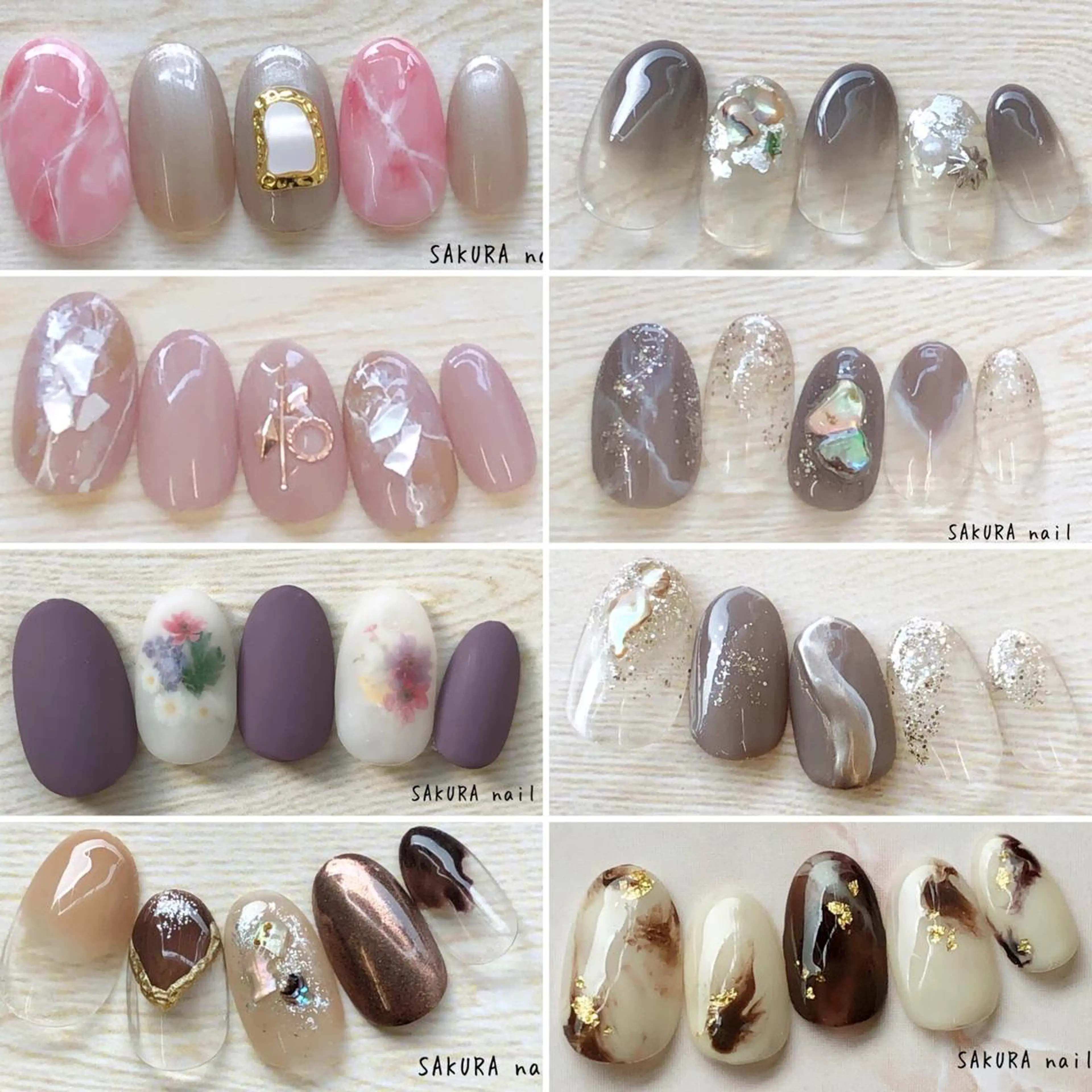 ネイル クリアネイル ハンドネイル SAKURA nailのネイルデザイン