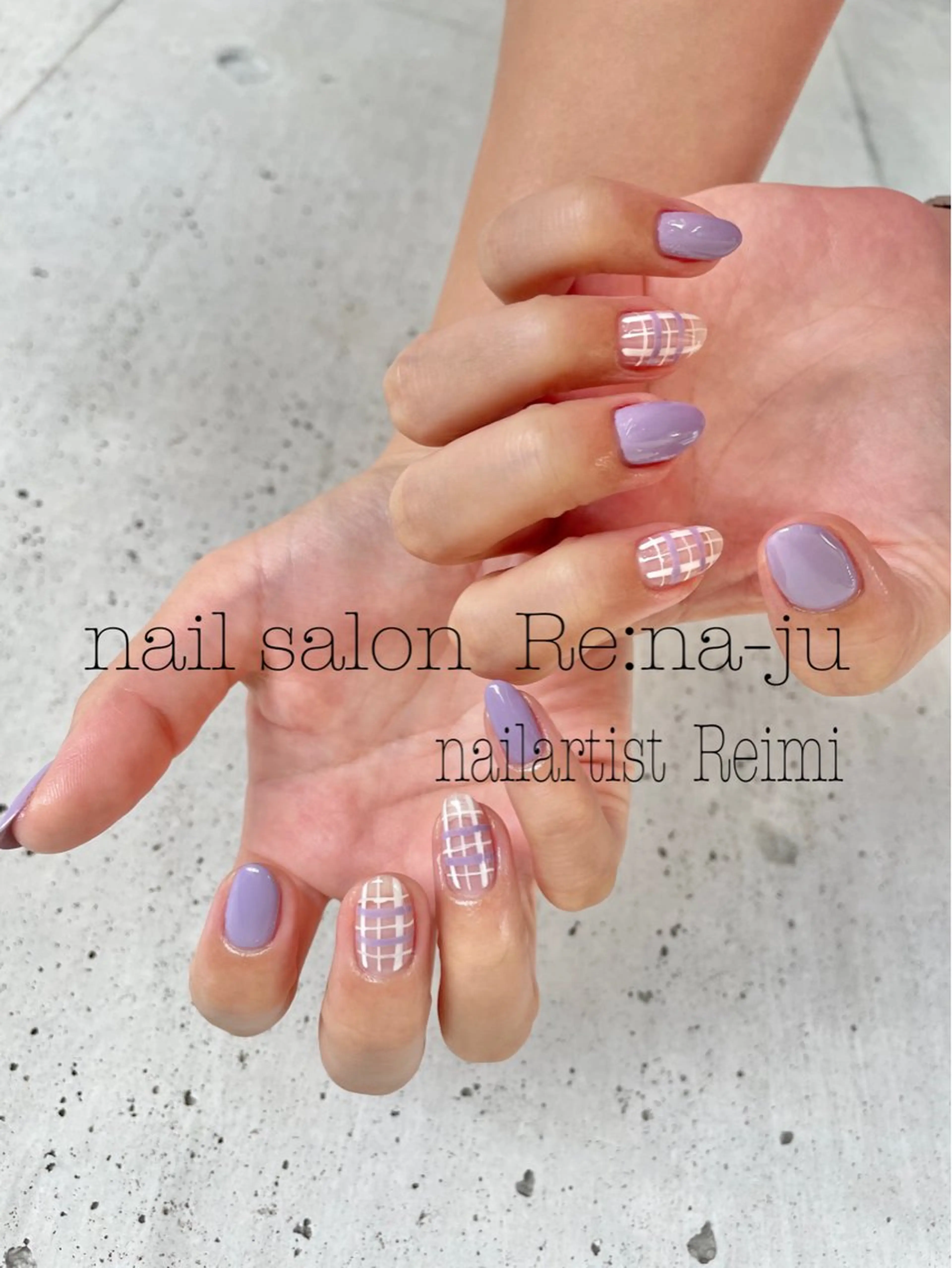 ネイル 持ち込み Rena-ju キャサディのネイルデザイン
