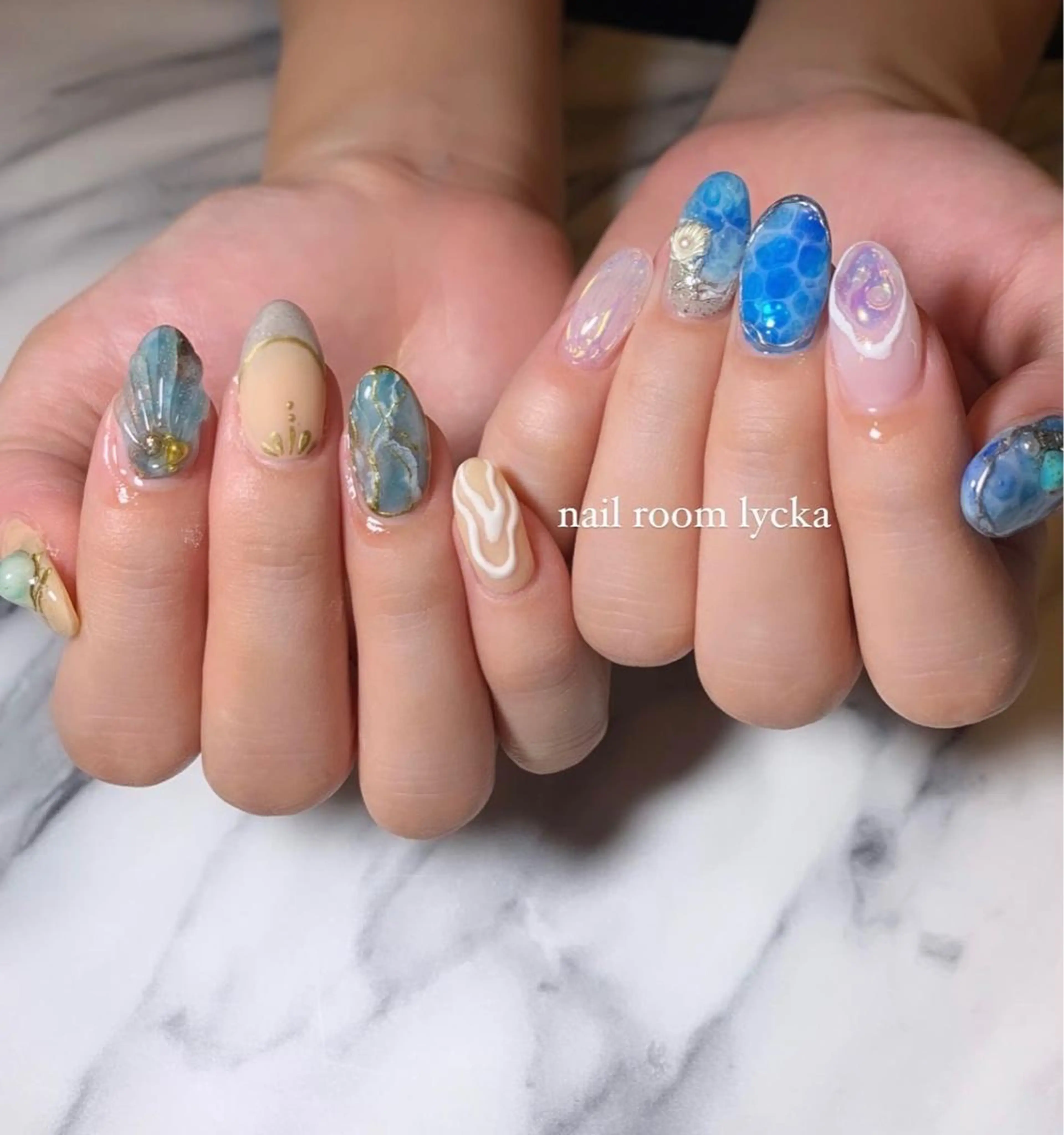 ネイル ﾈｲﾙﾙｰﾑﾘｯｶ 𝐦𝐚𝐲𝐮のネイルデザイン