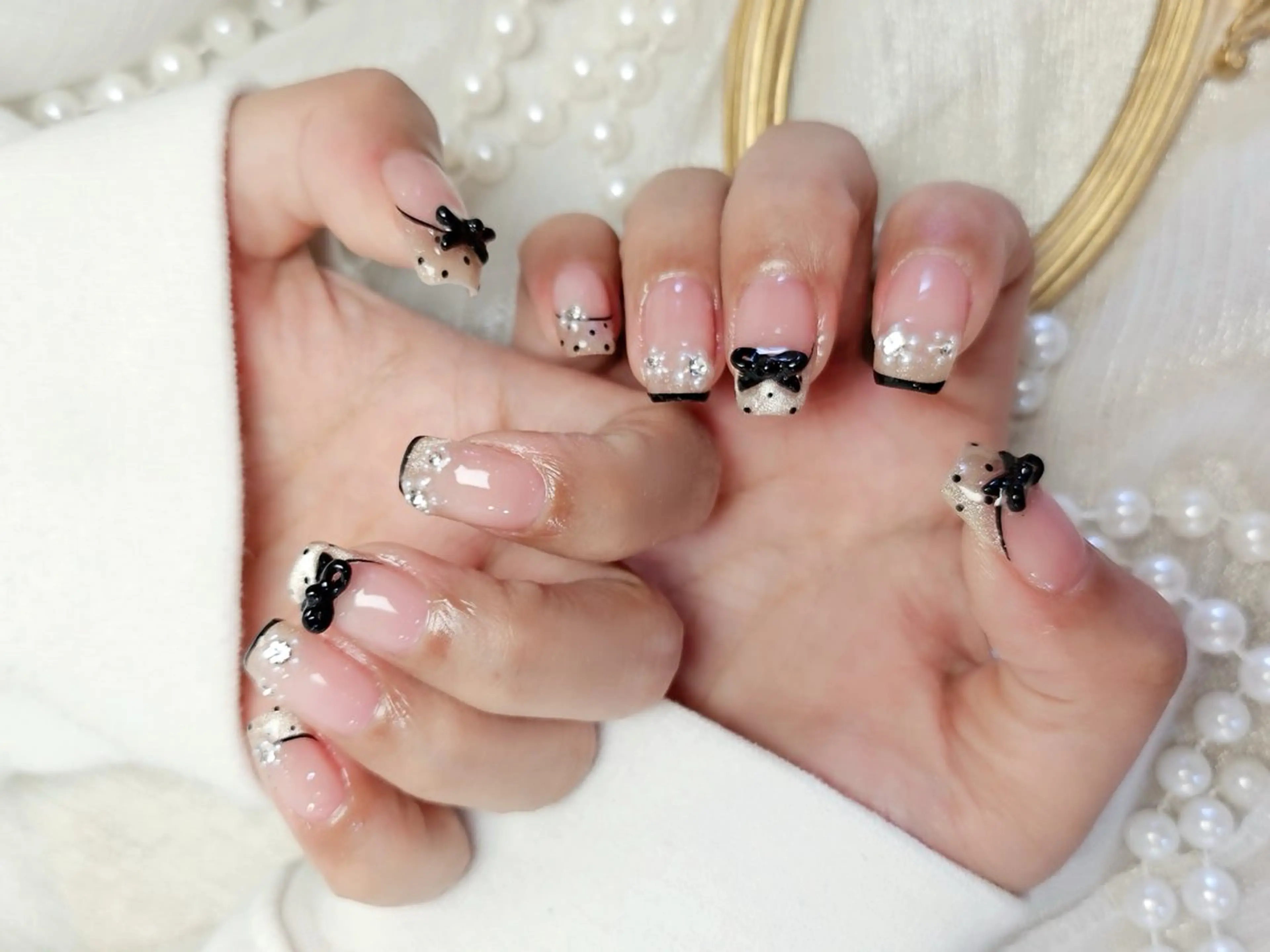 ネイル アートネイル フットネイル ジェルネイル ハート マグネットネイル Babarla Nailのネイルデザイン