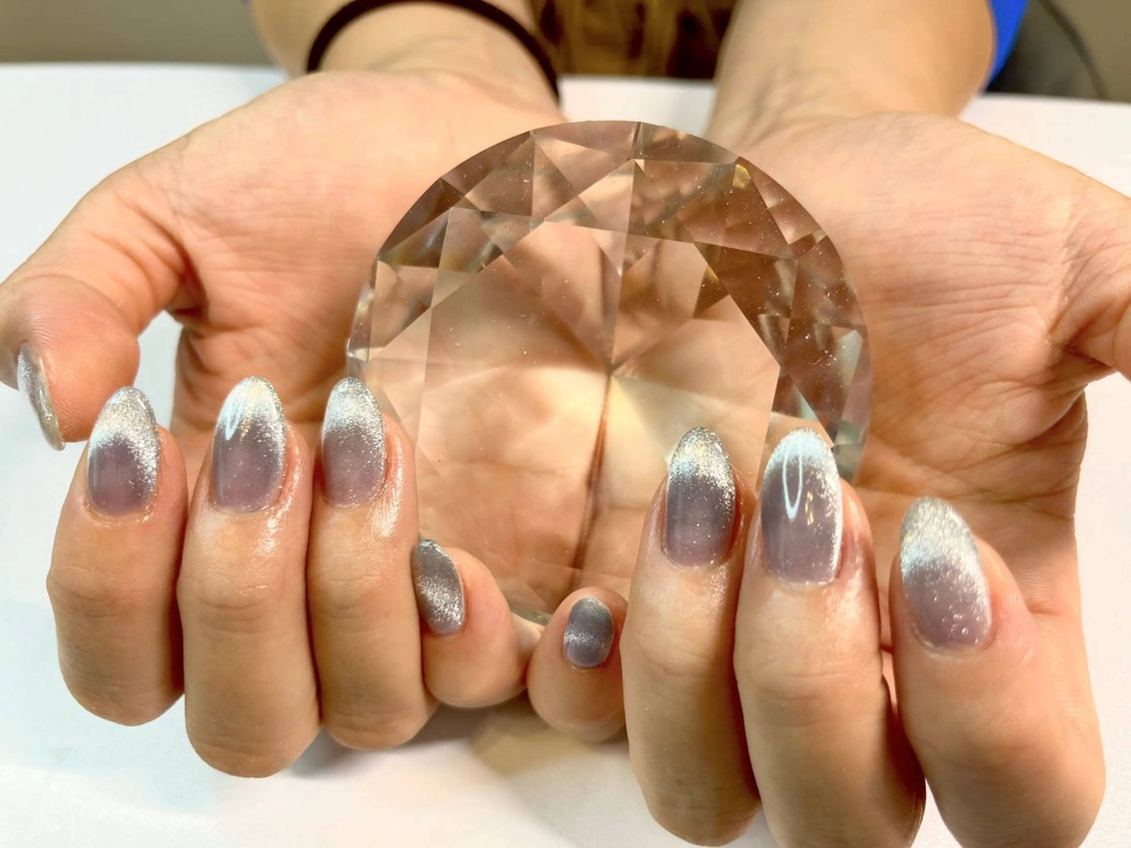 ネイル フレンチネイル マグネットネイル マグネットフレンチ オフィスネイル シンプルネイル ハンドネイル プライベートサロン N's Nailのネイルデザイン