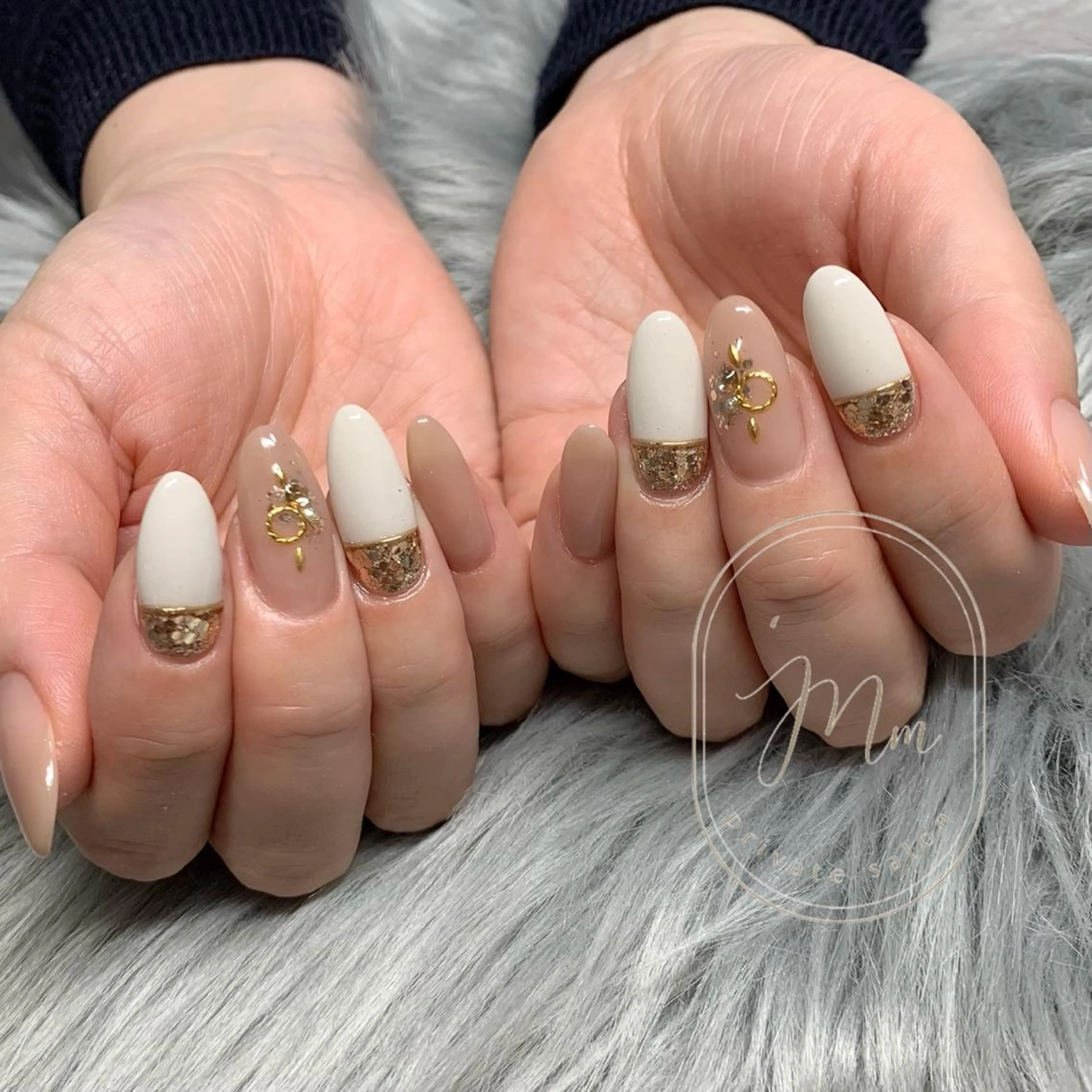 ネイル ハンドネイル 'mm所属・'mm  (ミリ) ＭＡＮＡＭＩのネイルデザイン