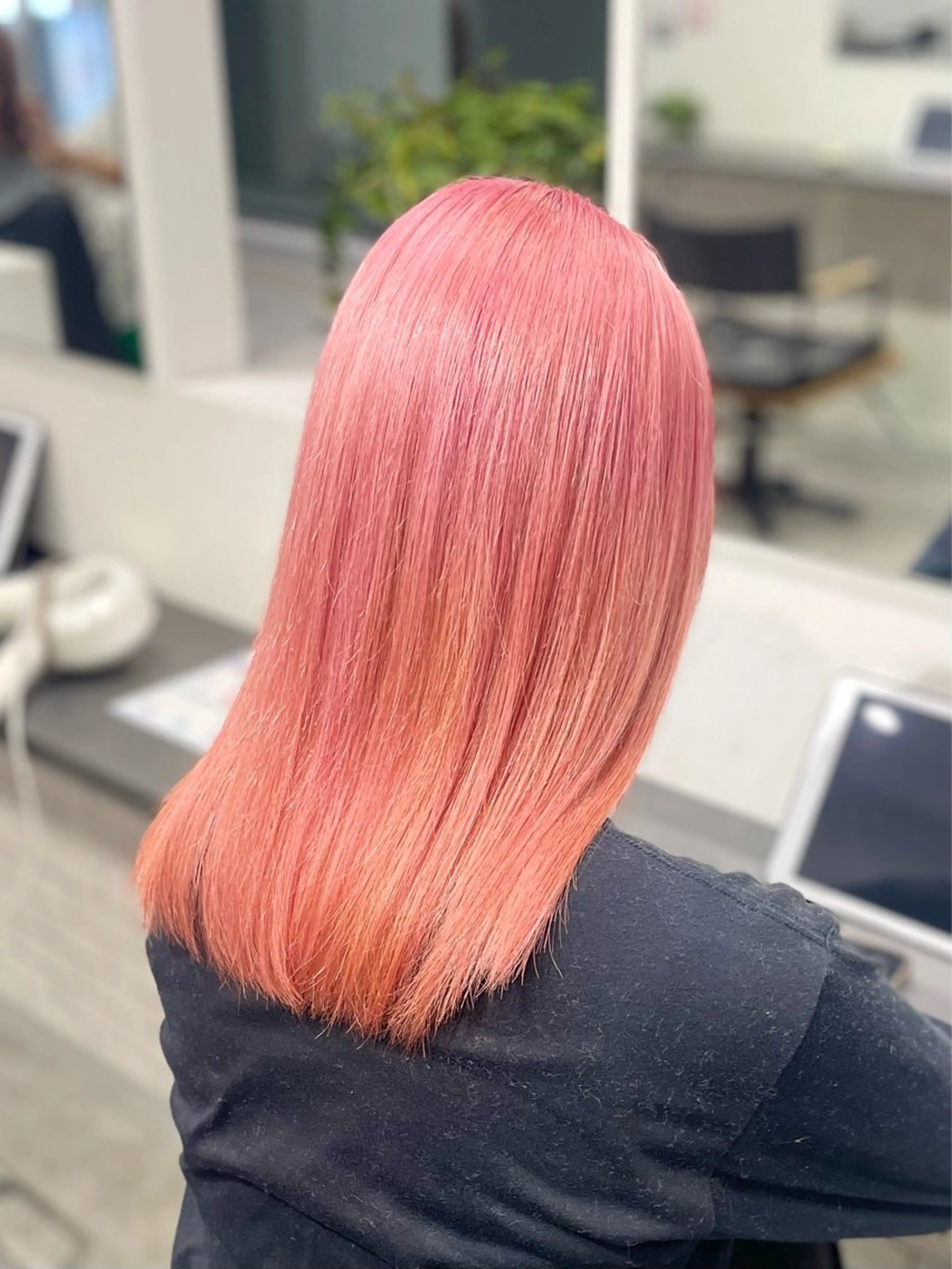 セミロング カラー ヘアカラー トリートメント GaKu/ハイトーン /ブリーチ/ブロンドのヘアスタイル