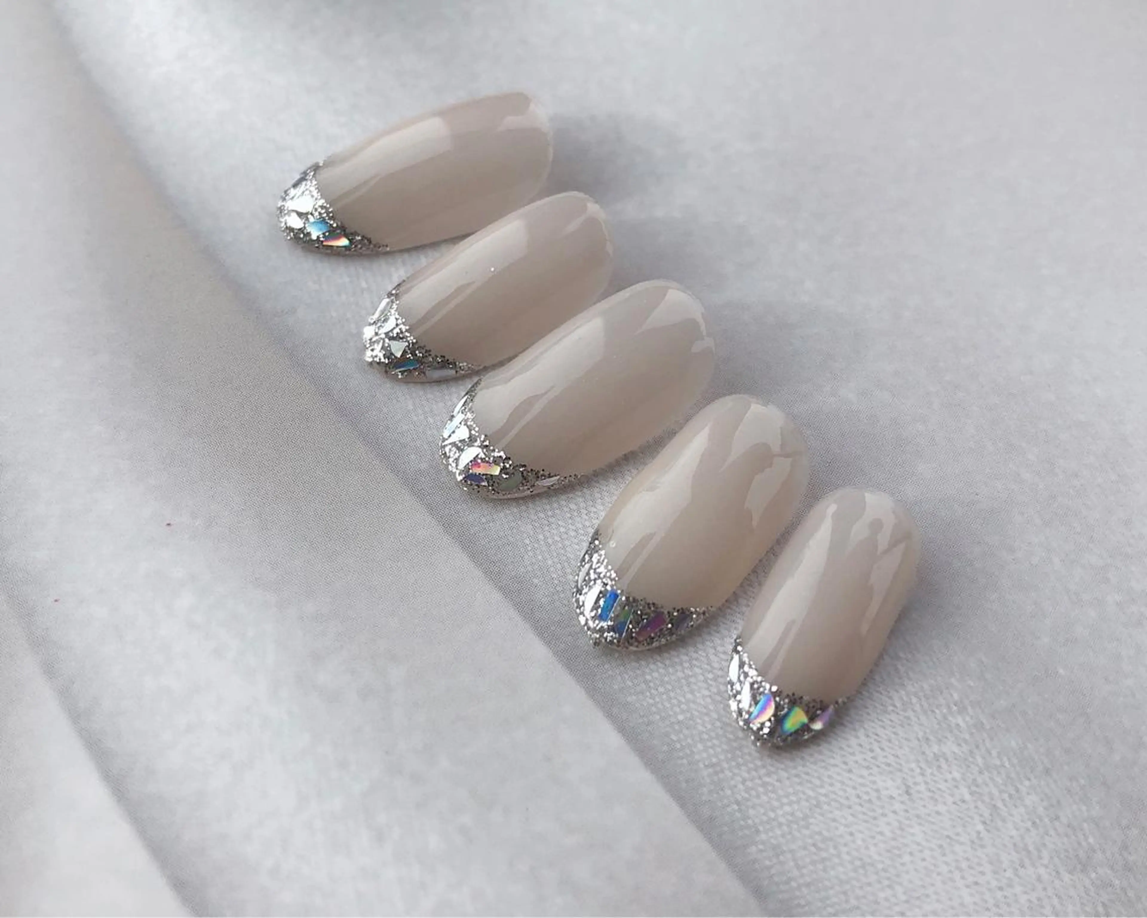 ネイル フレンチネイル ガラスフレンチ ハンドネイル nail heron所属・saki_ nail heronのその他イメージ