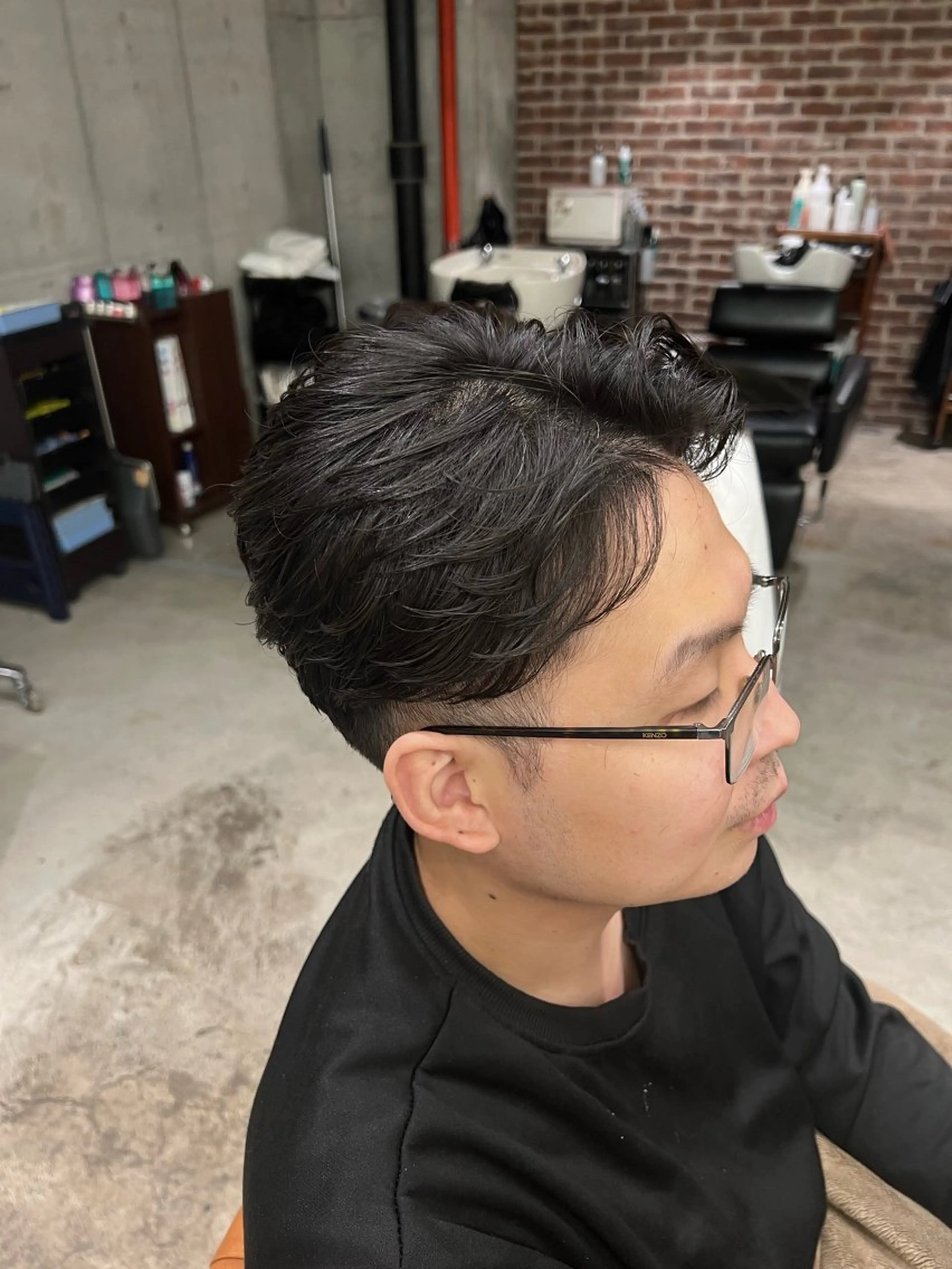 ショート カット ヘアセット 山野愛子美容室　銀座店所属・tomoメンズ特化 /パーマ/カットのヘアスタイル