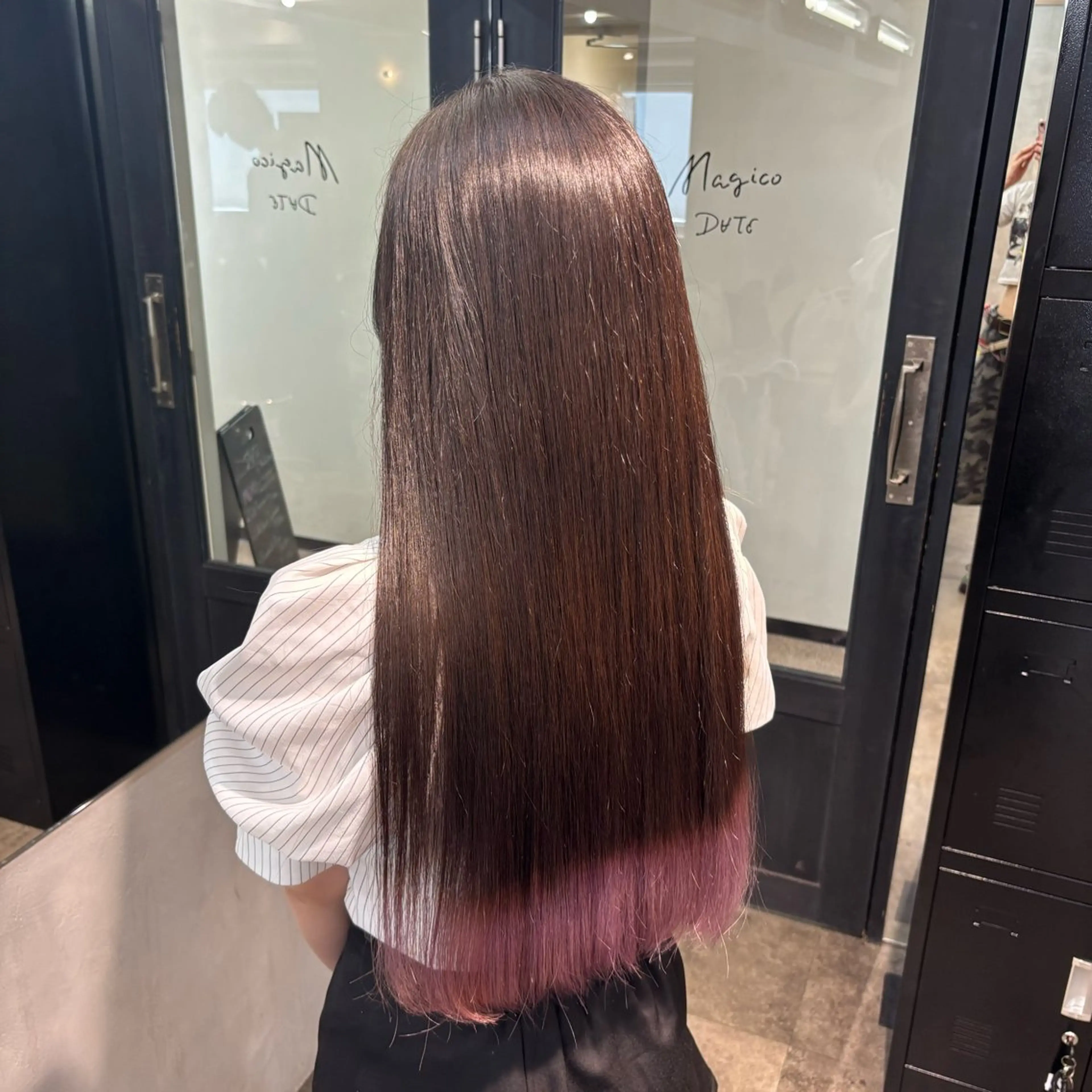 ロング カラー ヘアアレンジ ヘアカラー トリートメント 🎀暖色/ベージュ× ハイトーン💫りののヘアスタイル