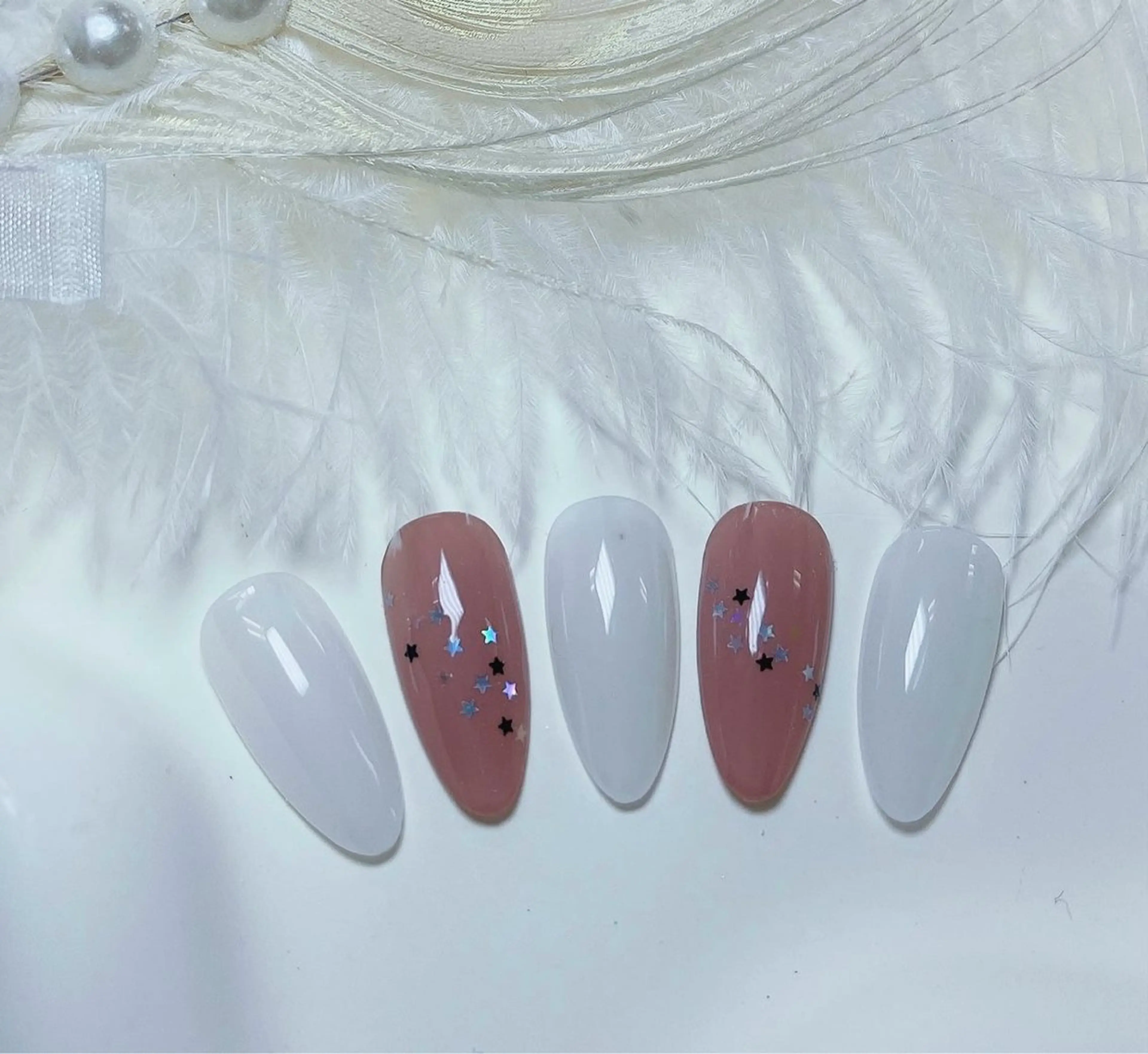 ネイル チークネイル フレンチネイル グラデーション キラキラネイル 韓国ネイル ハンドネイル DUO MI所属・DUO   MI nail salonのネイルデザイン