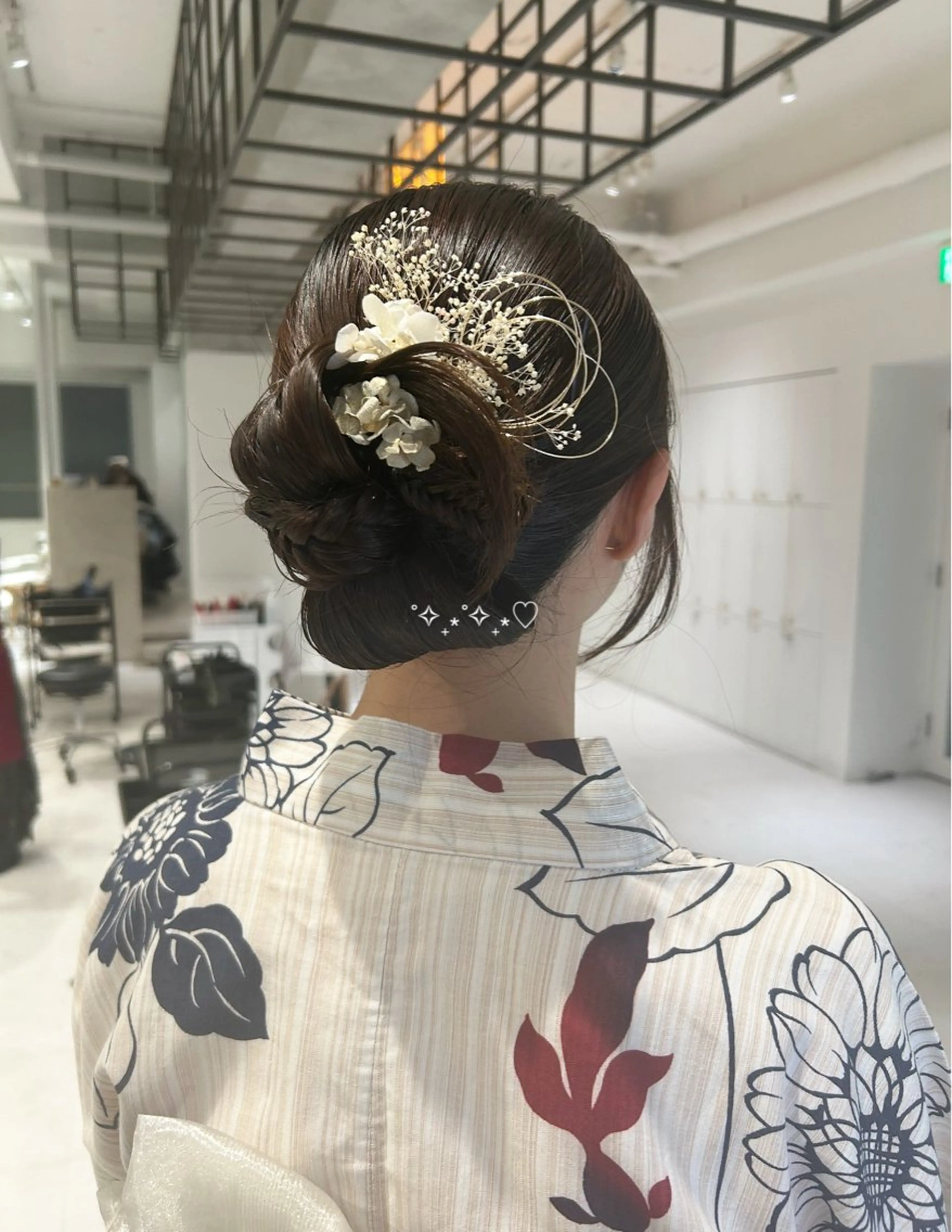 ミディアム ヘアセット 透明感color ˚✧₊amuのヘアスタイル