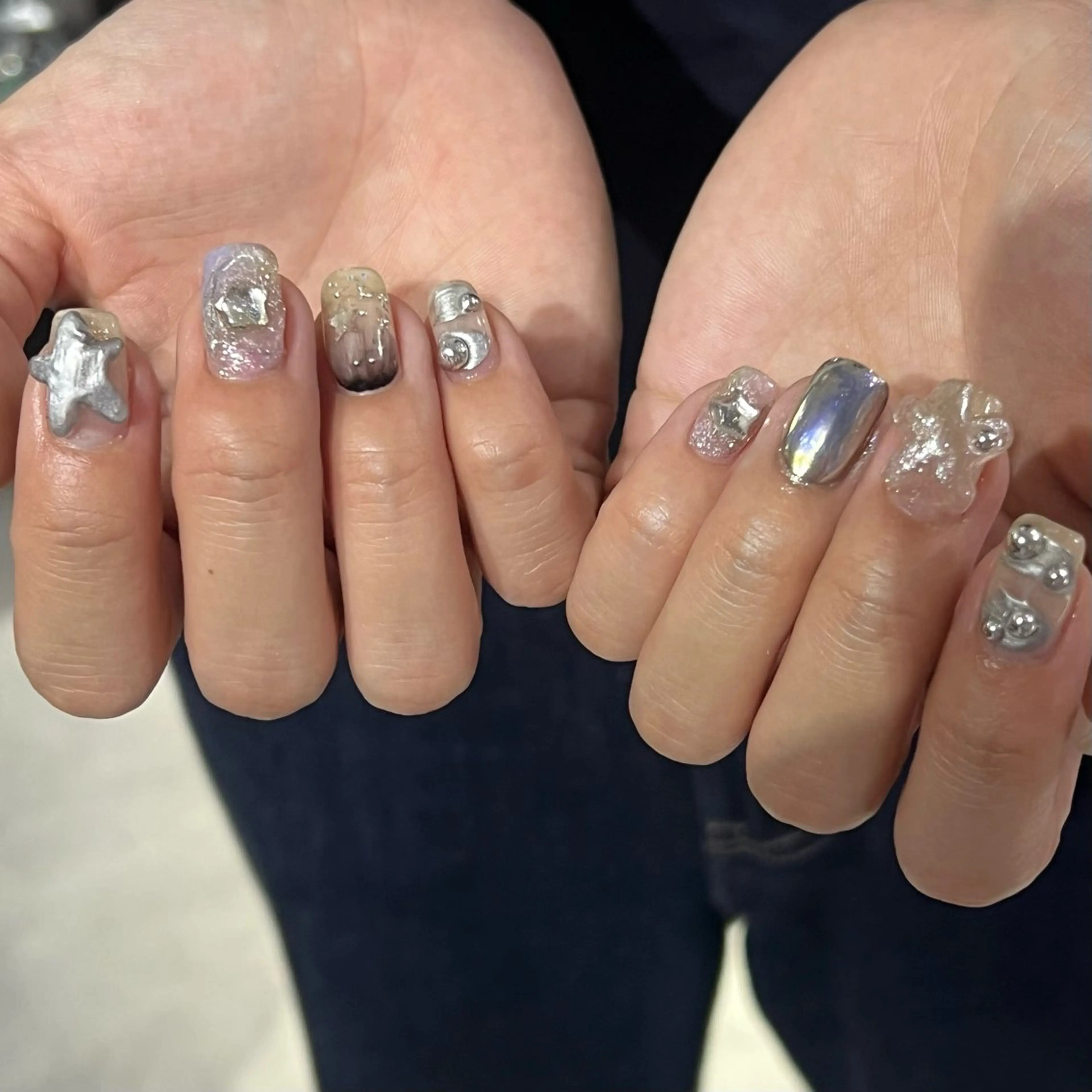 ネイル ハンドネイル Hata nail 🎀個性派ニュアンスのネイルデザイン