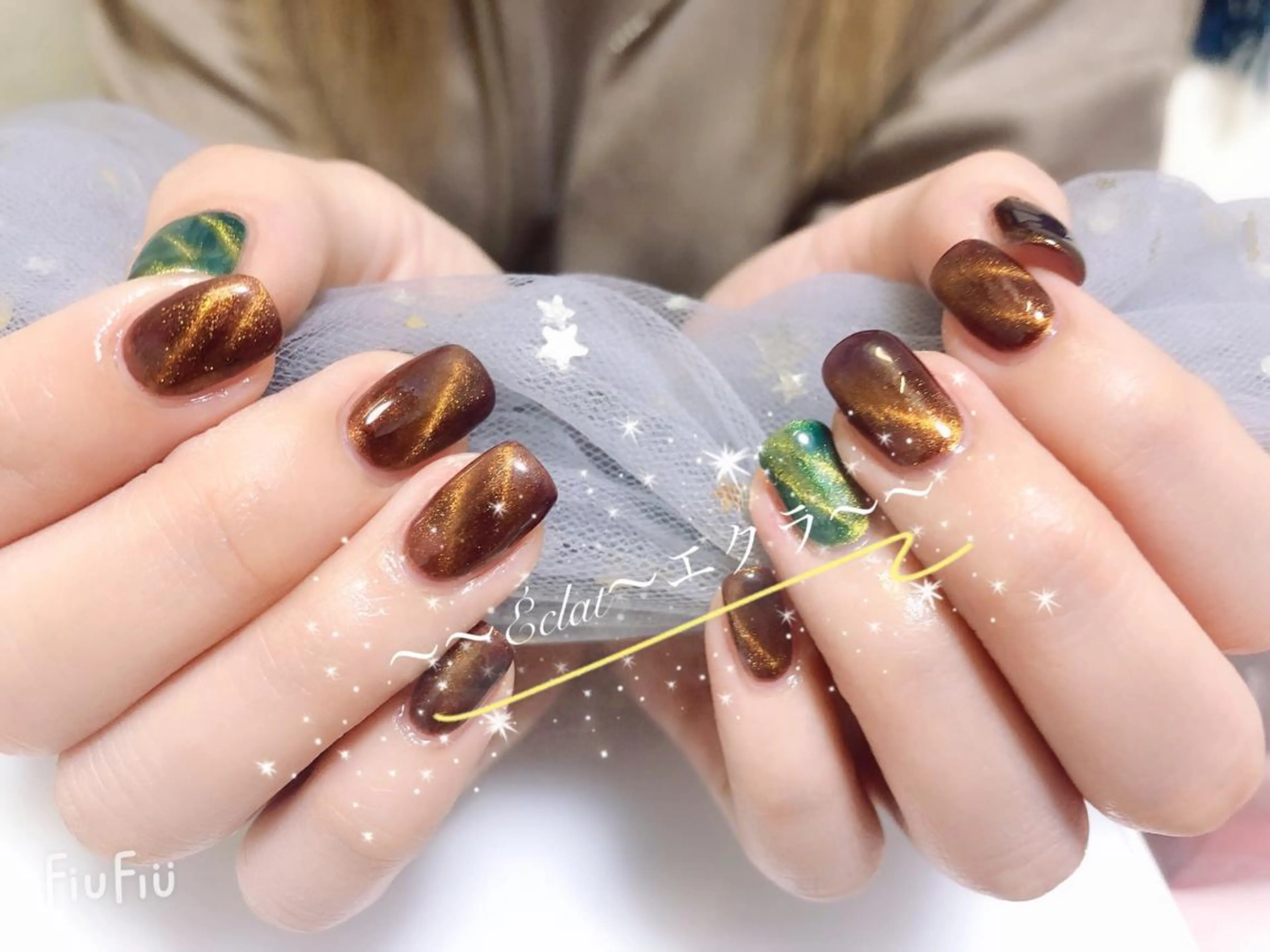 ネイル ハンドネイル ネイルサロンエクラ 🫧Shizukaのネイルデザイン