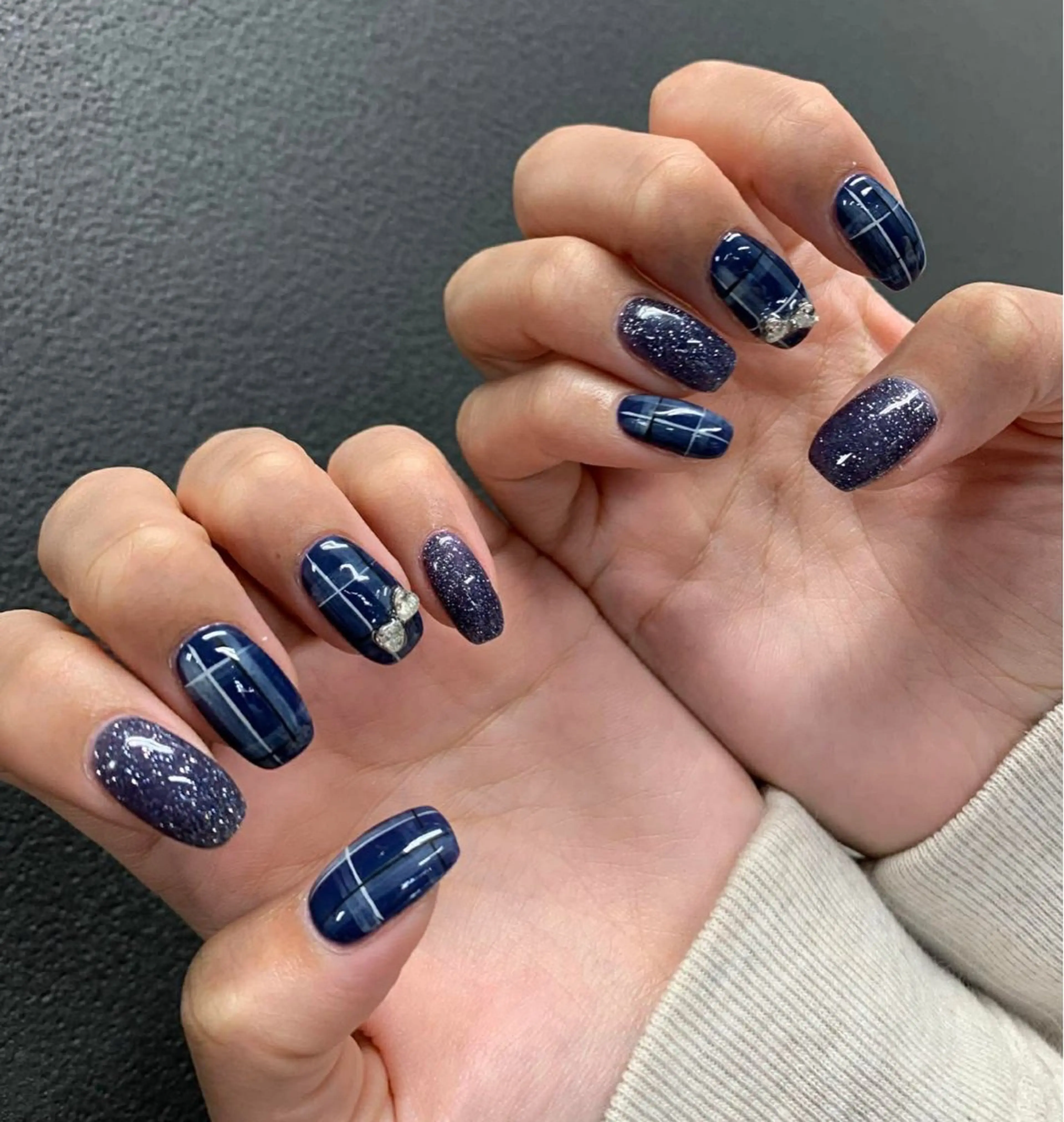 ネイル 韓国ネイル 持ち込み ニュアンスネイル ネイルチップ ハンドネイル Tini ANA.CHUOのネイルデザイン