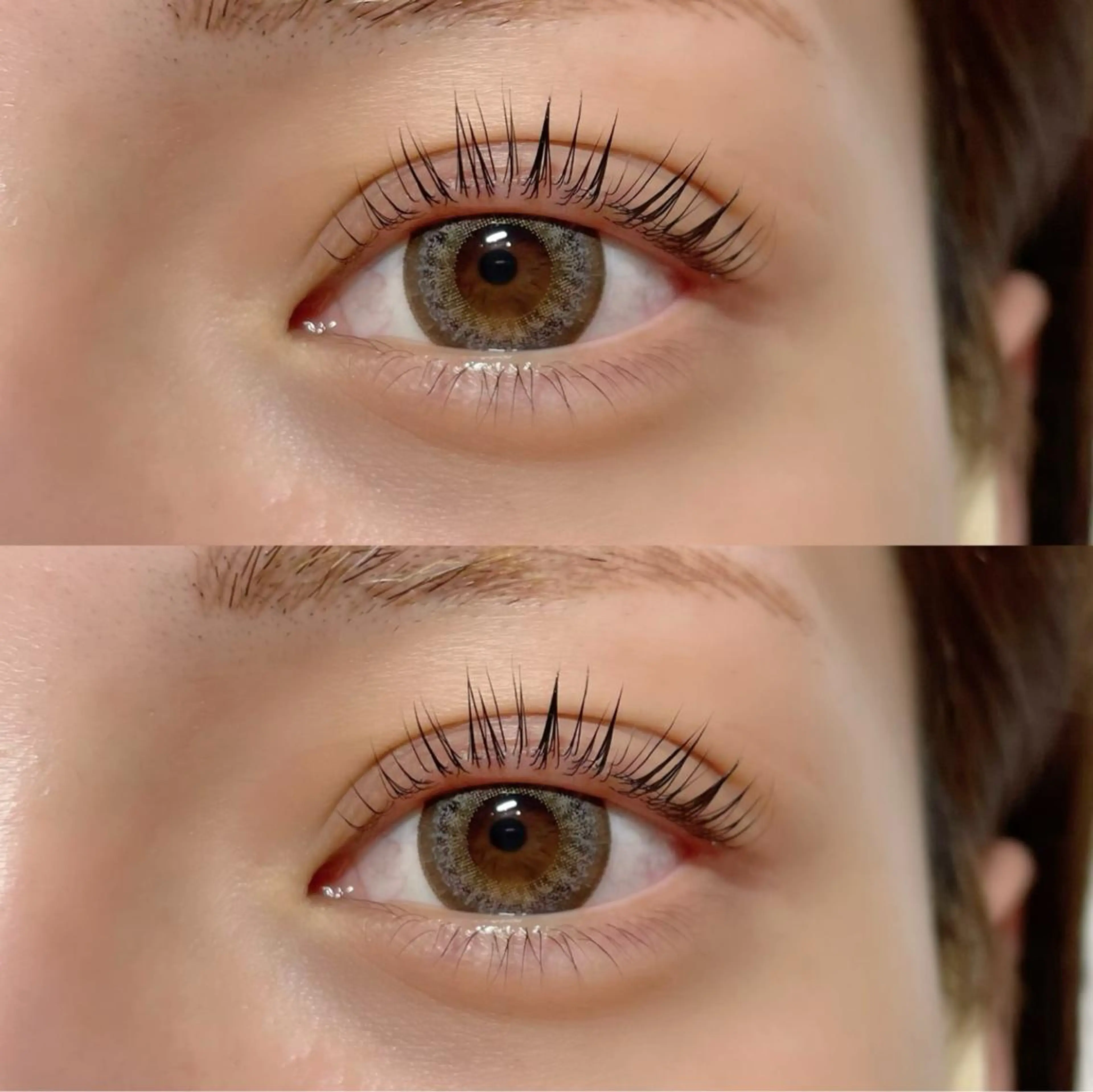 マツエク・マツパ アイブロウ フラットラッシュ 一重×まつ毛パーマ ボリュームラッシュ FEEL LASH所属・♡Nagisa.S ♡のマツエク・マツパデザイン